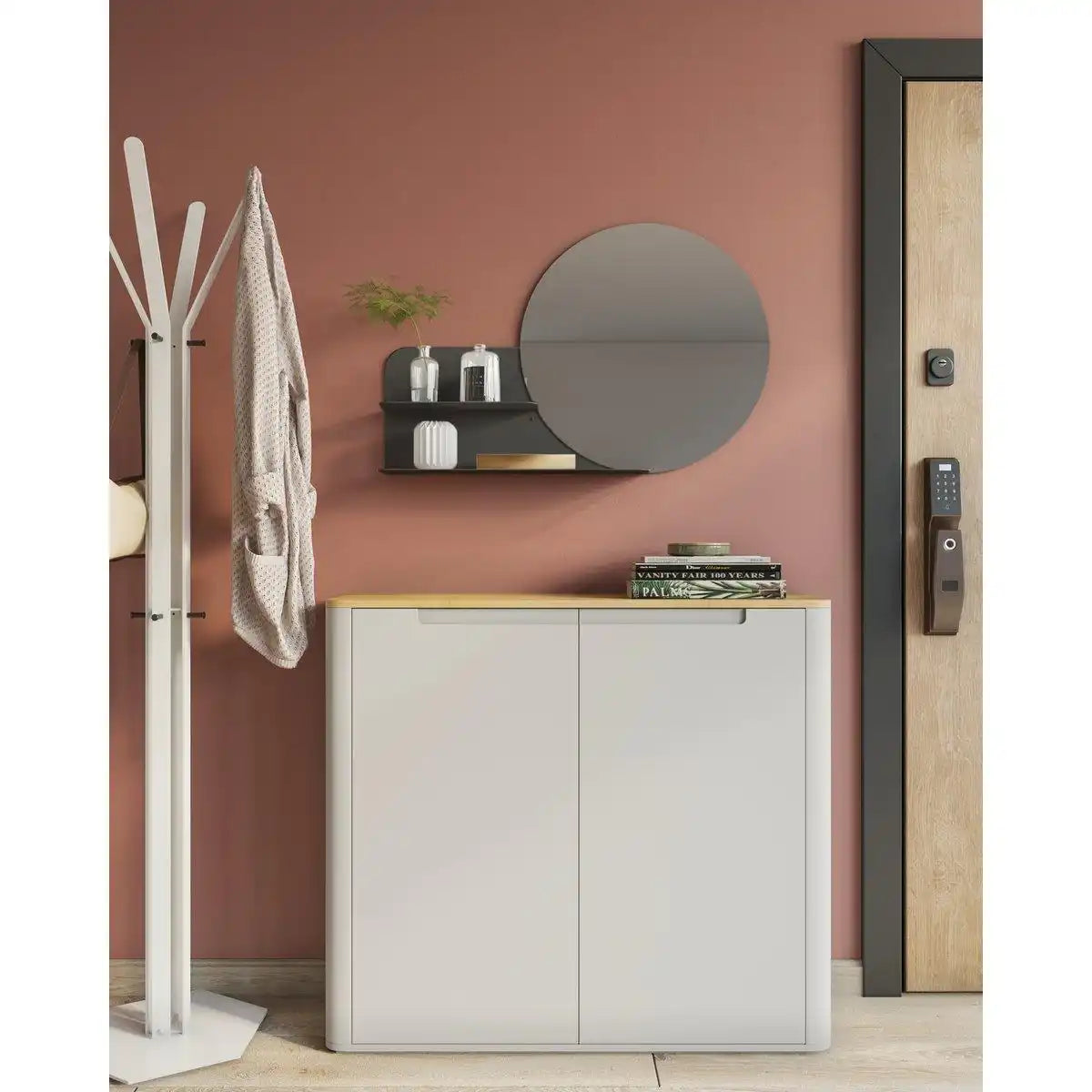 Clever Wandspiegel mit Ablage Garderobenspiegel - HomeDesign Knaus