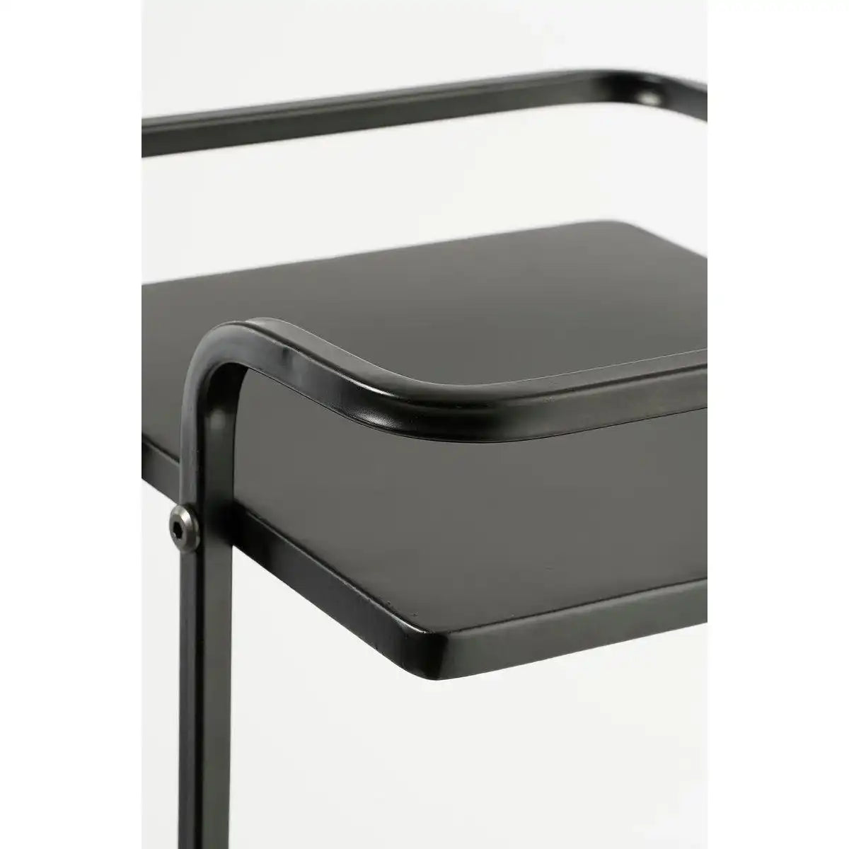 Cordoba Pflanzentisch – L25 x B25 x H68 cm – Metall – Schwarz - HomeDesign Knaus