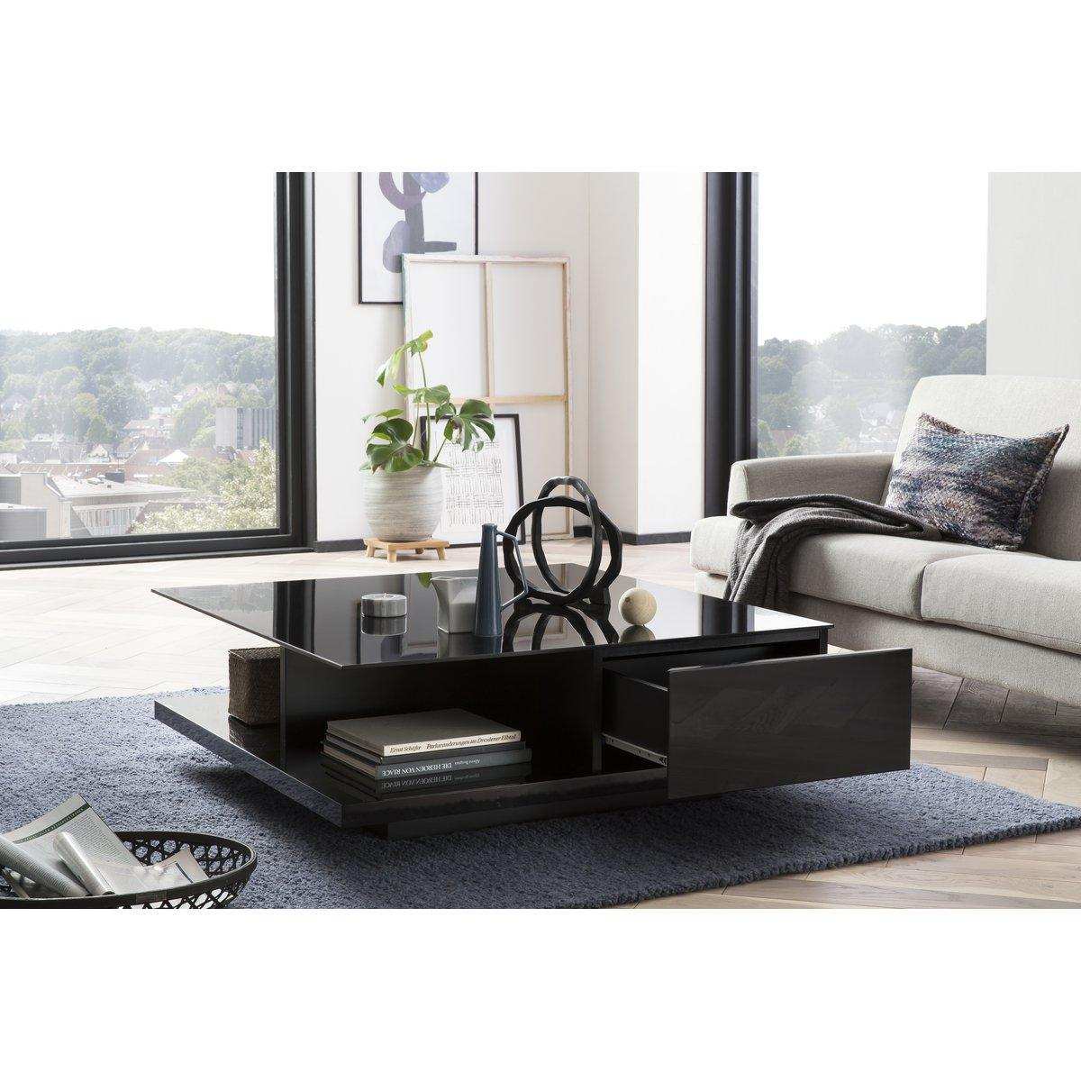 Couchtisch 100x100x36 cm schwarz - HomeDesign Knaus