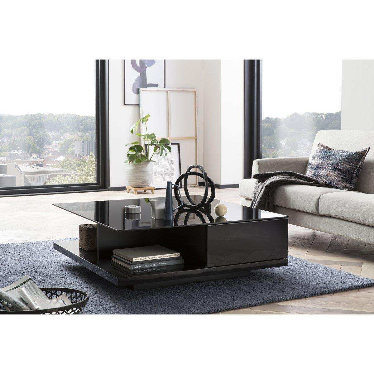Couchtisch 100x100x36 cm schwarz - HomeDesign Knaus