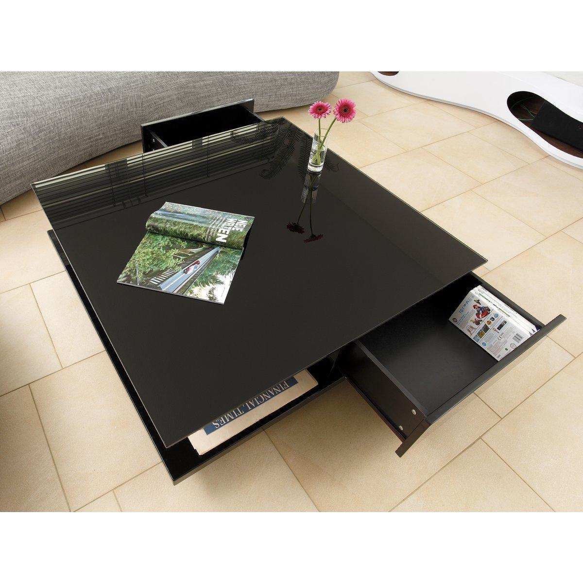Couchtisch 100x100x36 cm schwarz - HomeDesign Knaus