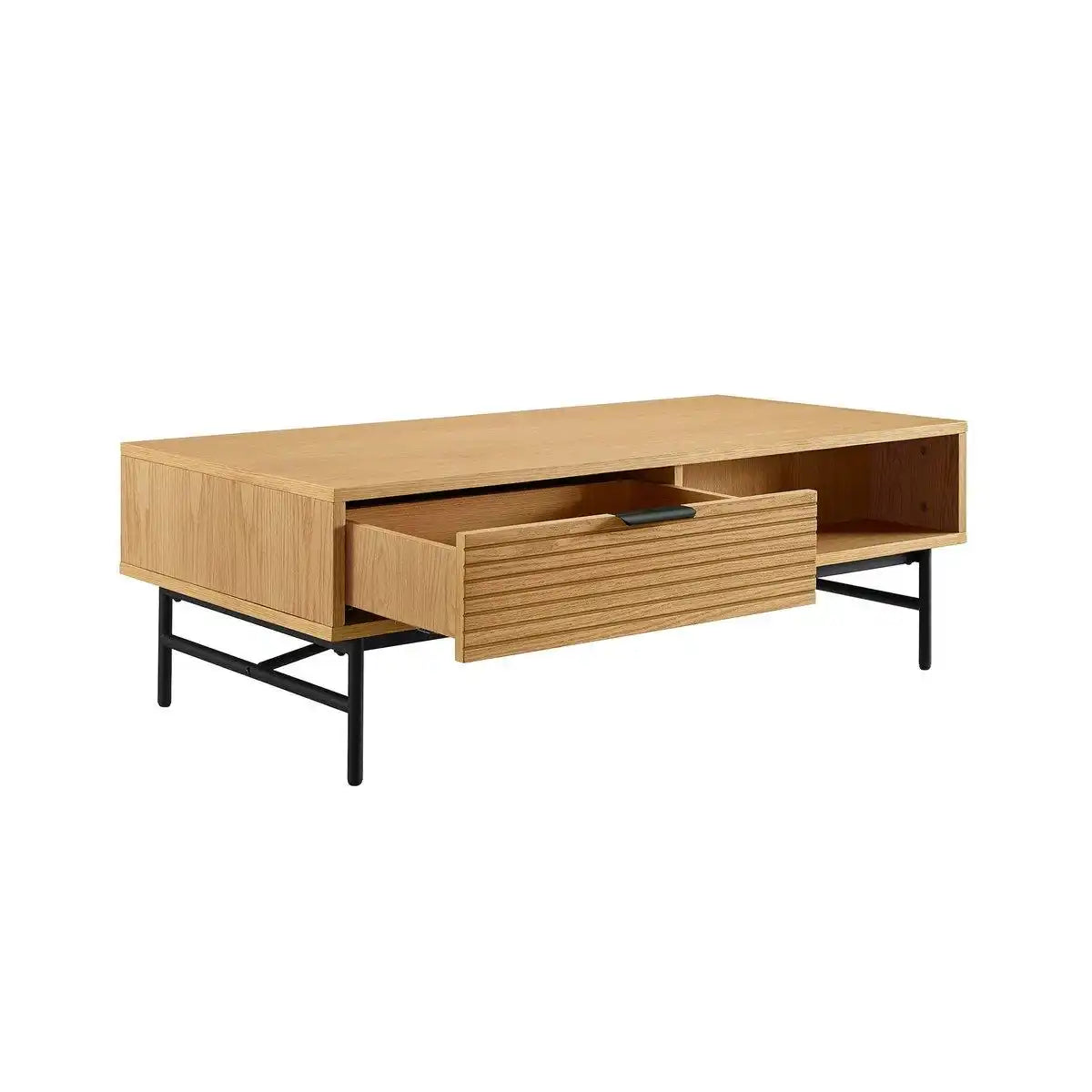 Couchtisch 120x60 cm Eiche Echtholzfurnier - HomeDesign Knaus