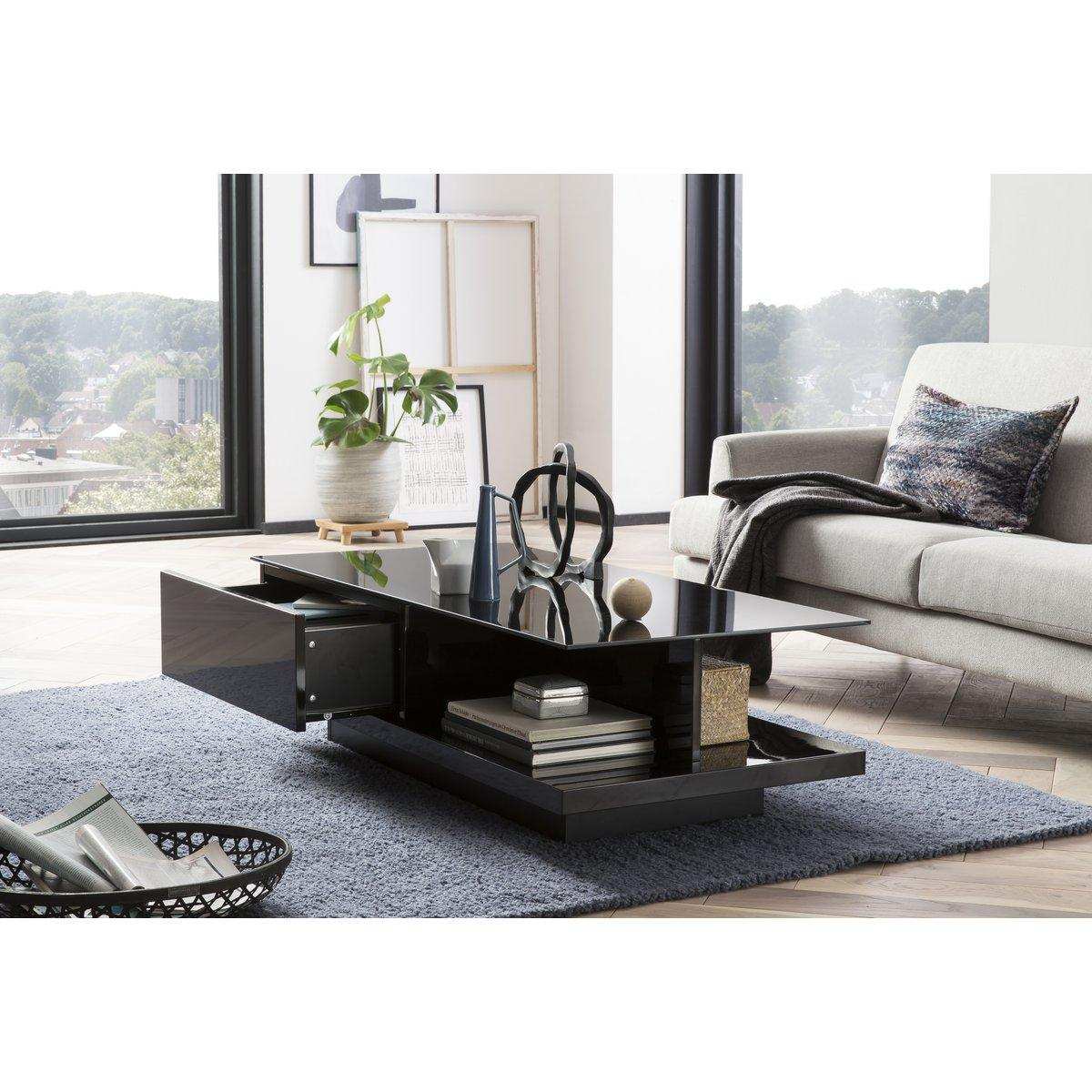 Couchtisch 120x60x36 cm schwarz - HomeDesign Knaus