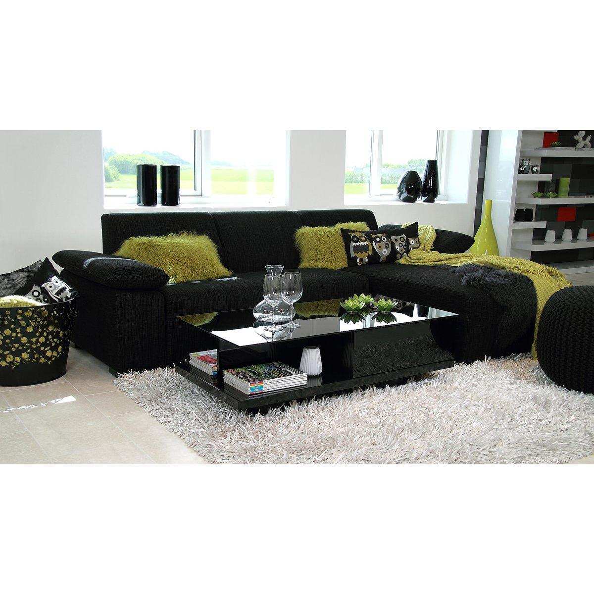 Couchtisch 120x60x36 cm schwarz - HomeDesign Knaus
