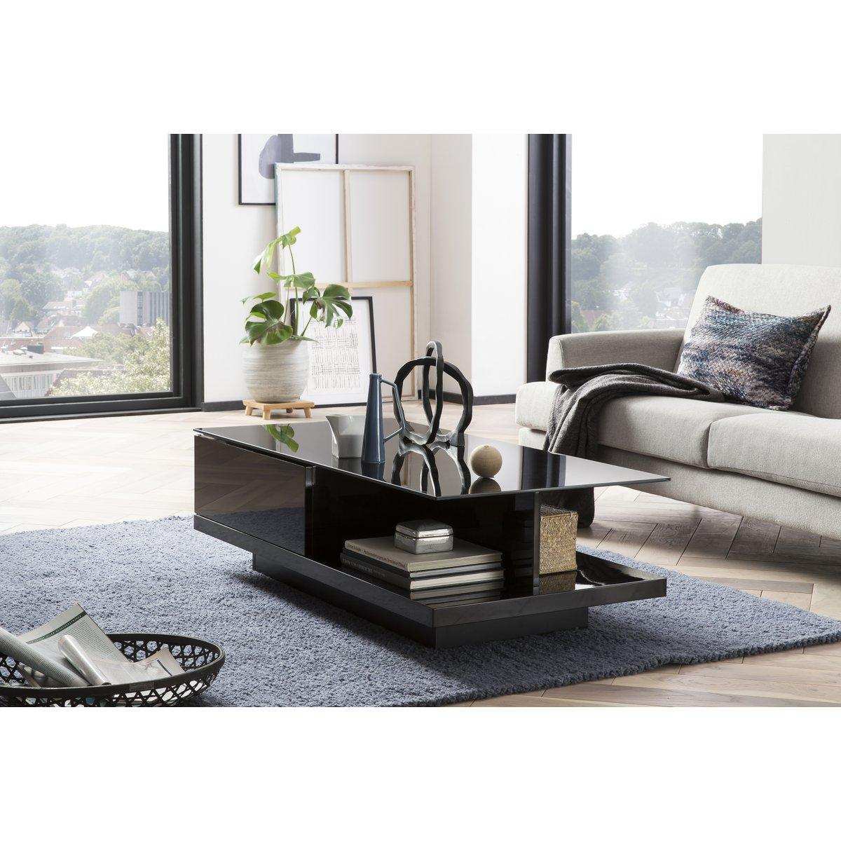 Couchtisch 120x60x36 cm schwarz - HomeDesign Knaus