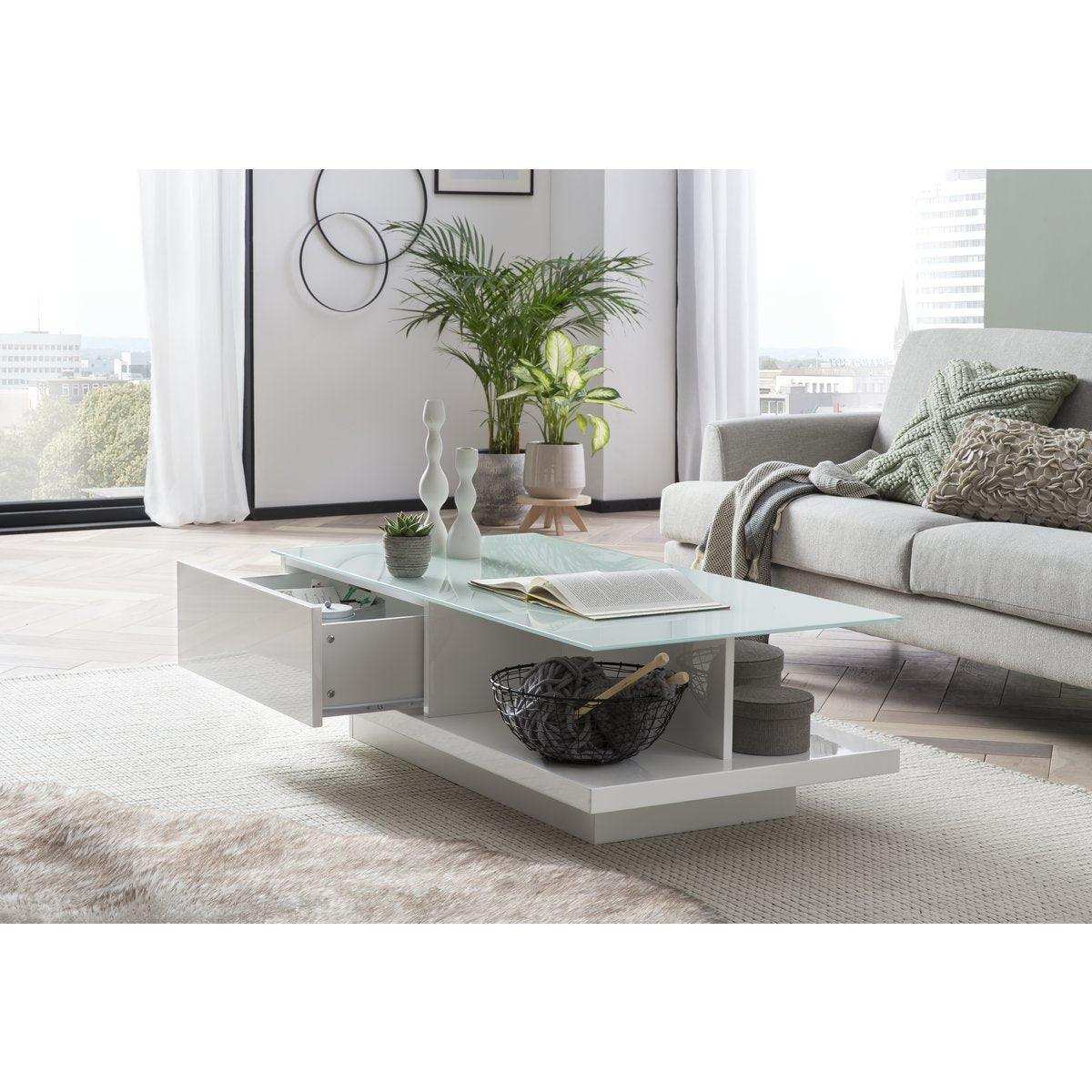 Couchtisch 120x60x36 cm weiß - HomeDesign Knaus