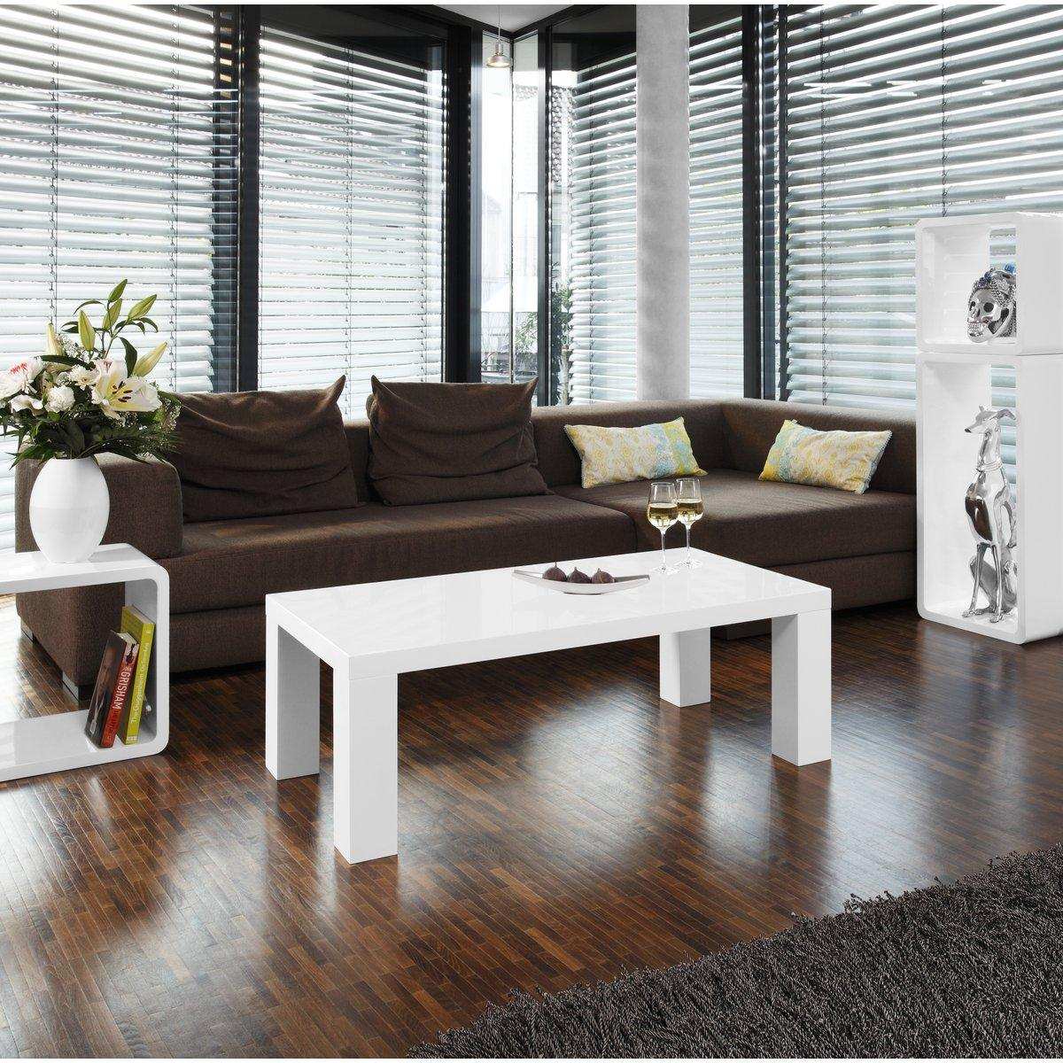 Couchtisch 120x60x40 cm weiß - HomeDesign Knaus