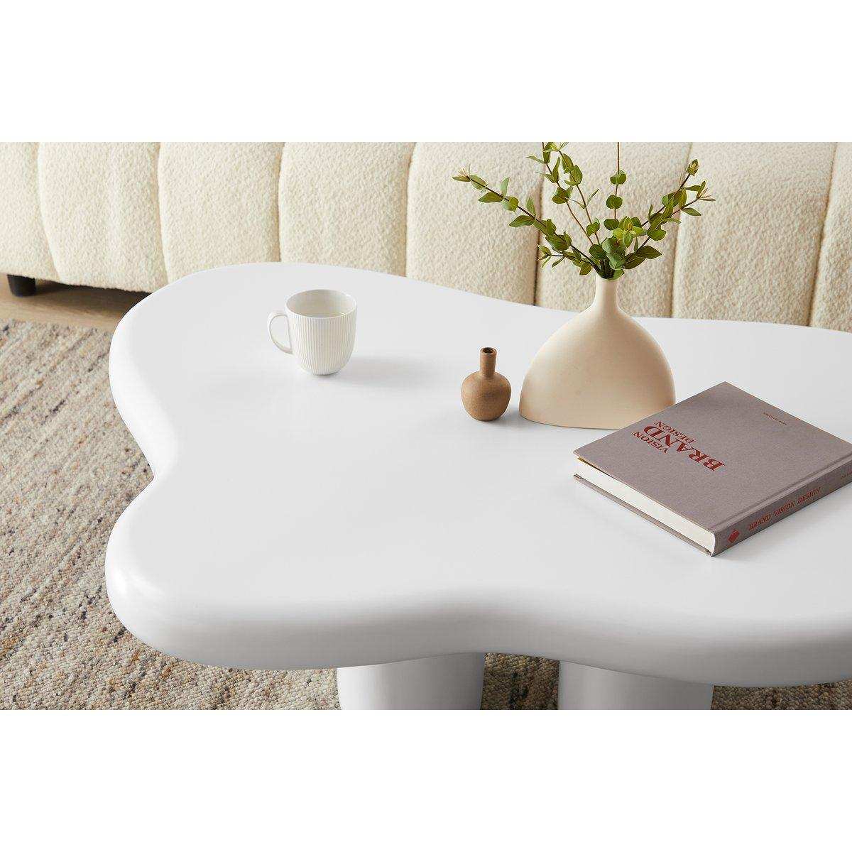 Couchtisch 123x89 cm Weiß - HomeDesign Knaus