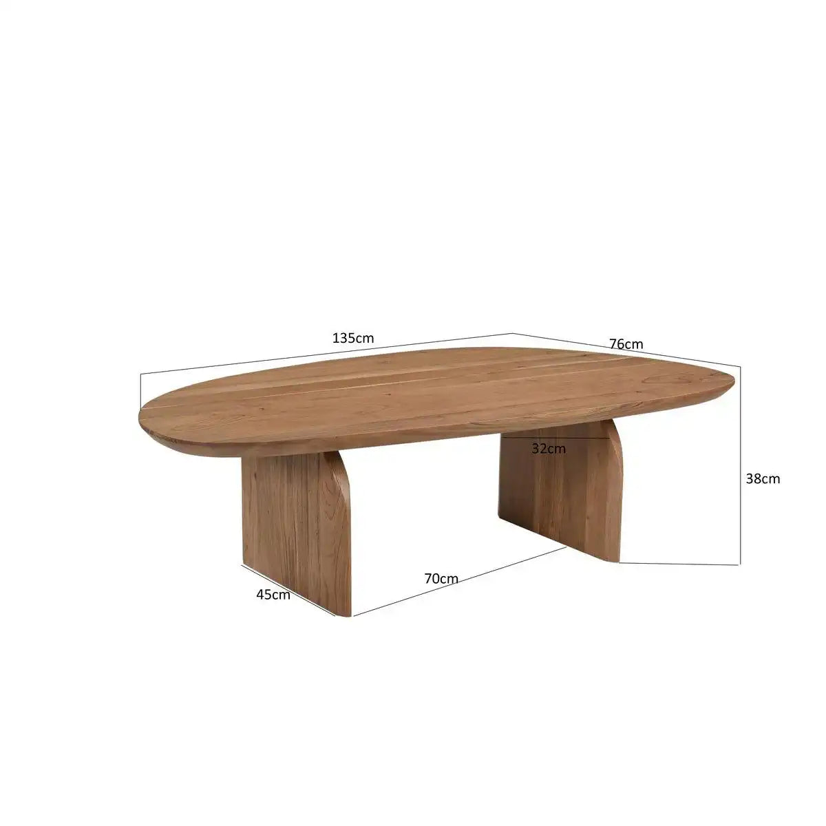 Couchtisch 135x76 cm - HomeDesign Knaus