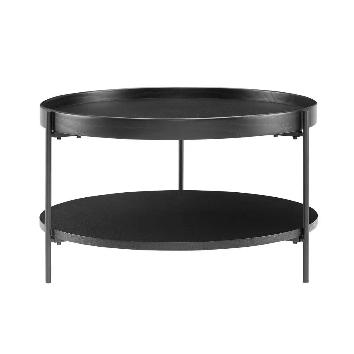 Couchtisch 2er Set Schwarz - HomeDesign Knaus