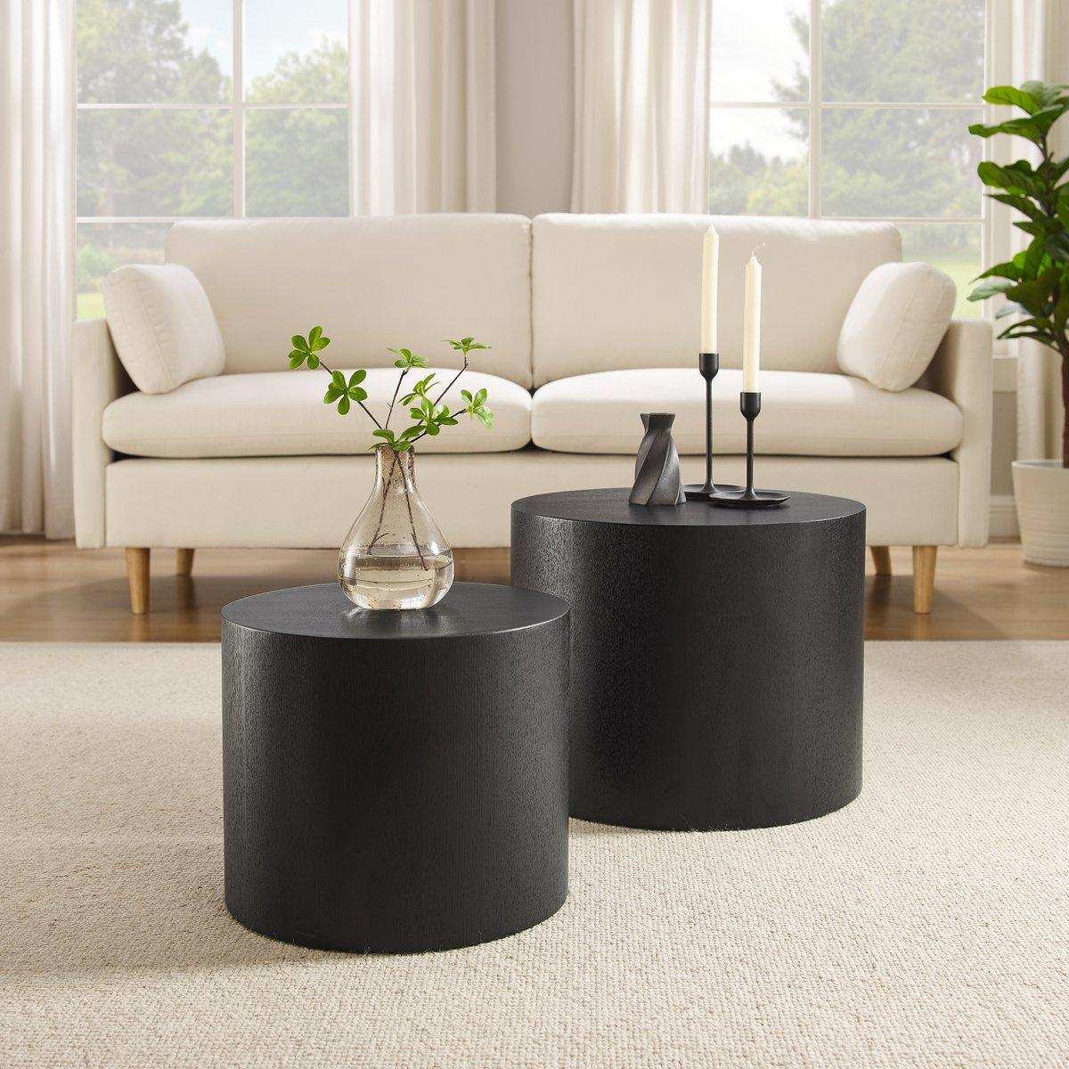 Couchtisch 2er Set Schwarz - HomeDesign Knaus