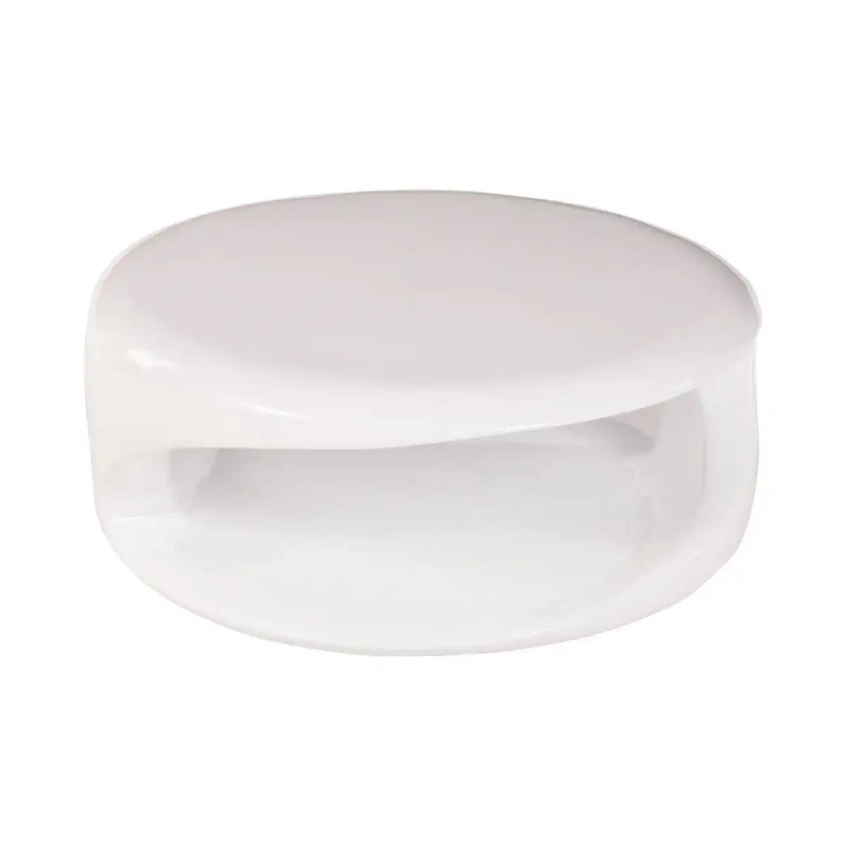 Couchtisch 80x80x33 cm weiß Fiberglas - HomeDesign Knaus