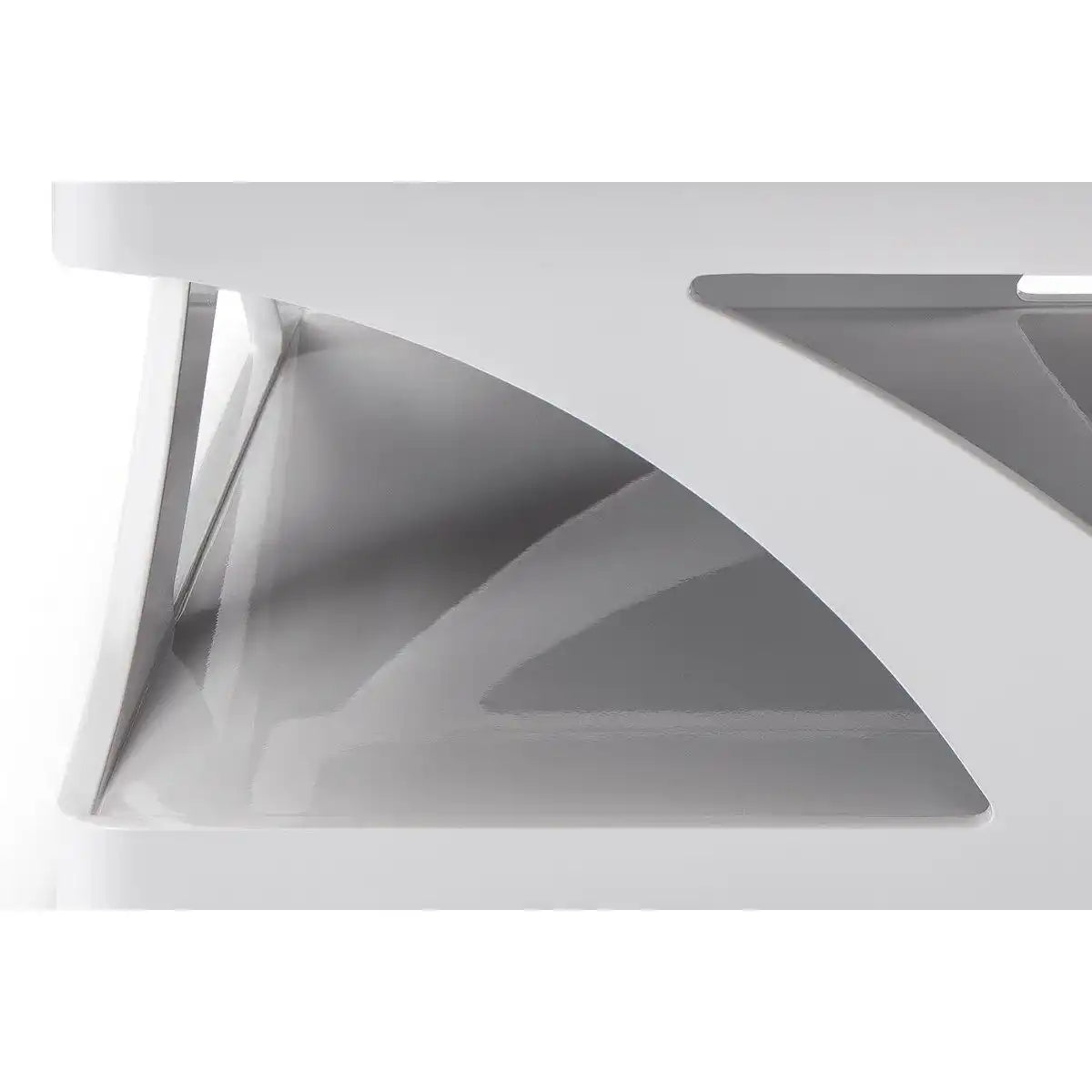 Couchtisch 90x90 cm weiß/schwarz - HomeDesign Knaus