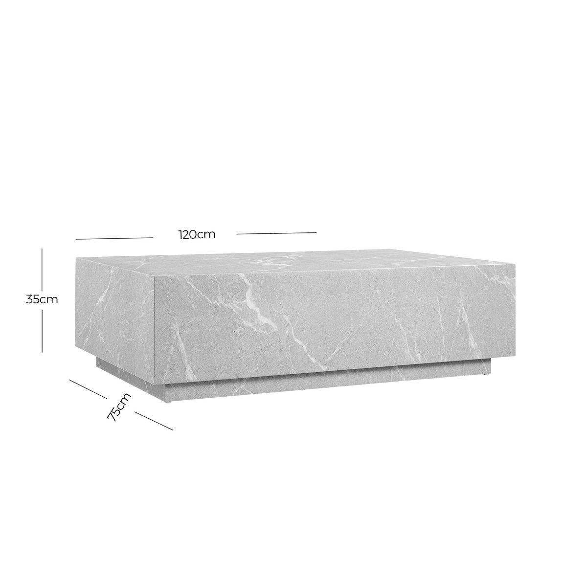 Couchtisch grau 120x75 cm - HomeDesign Knaus