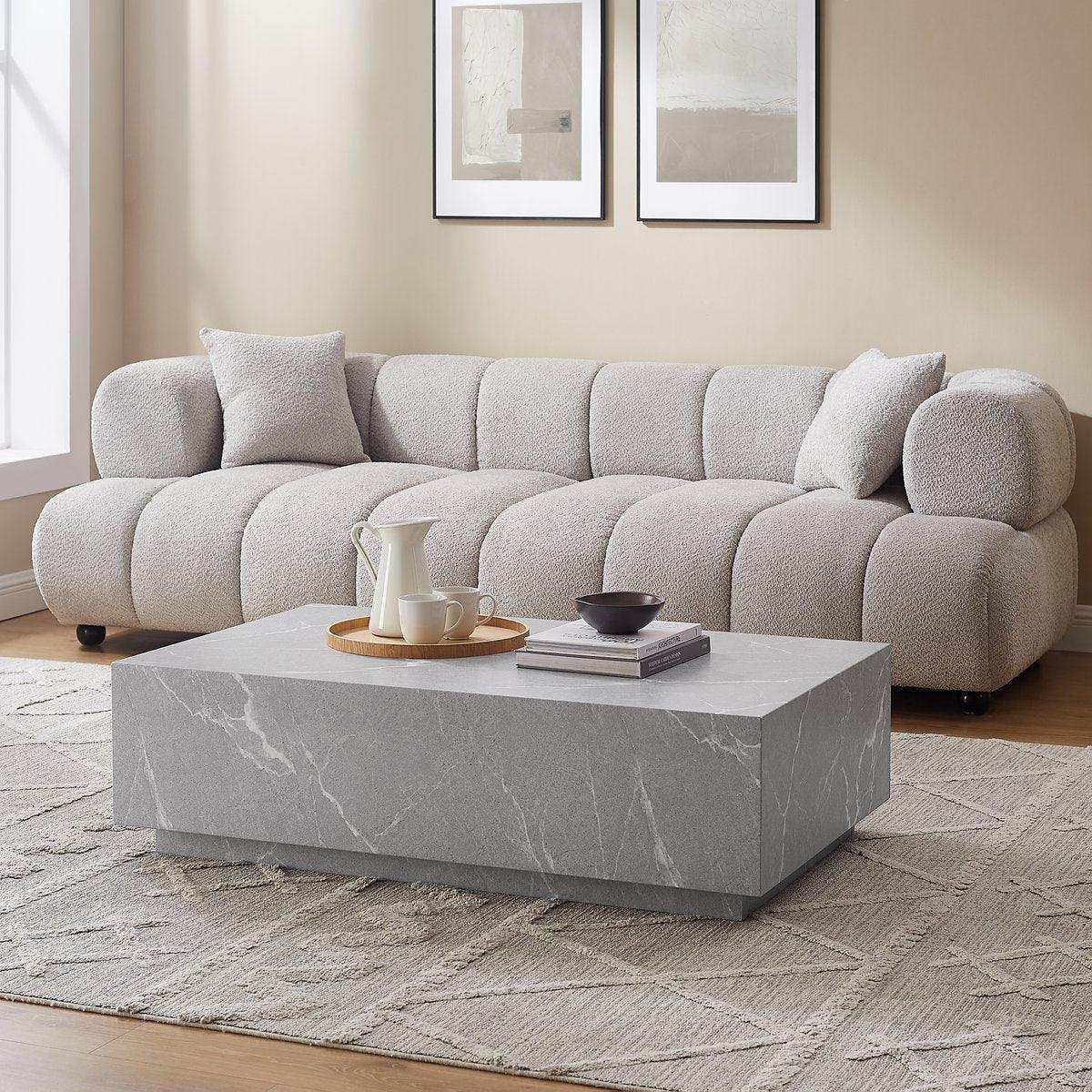 Couchtisch grau 120x75 cm - HomeDesign Knaus