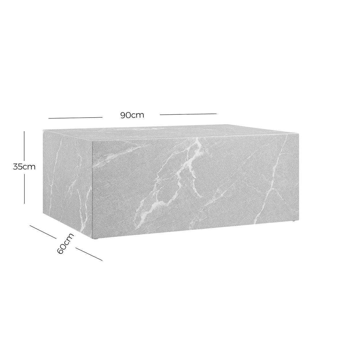 Couchtisch Grau 90x60 cm - HomeDesign Knaus