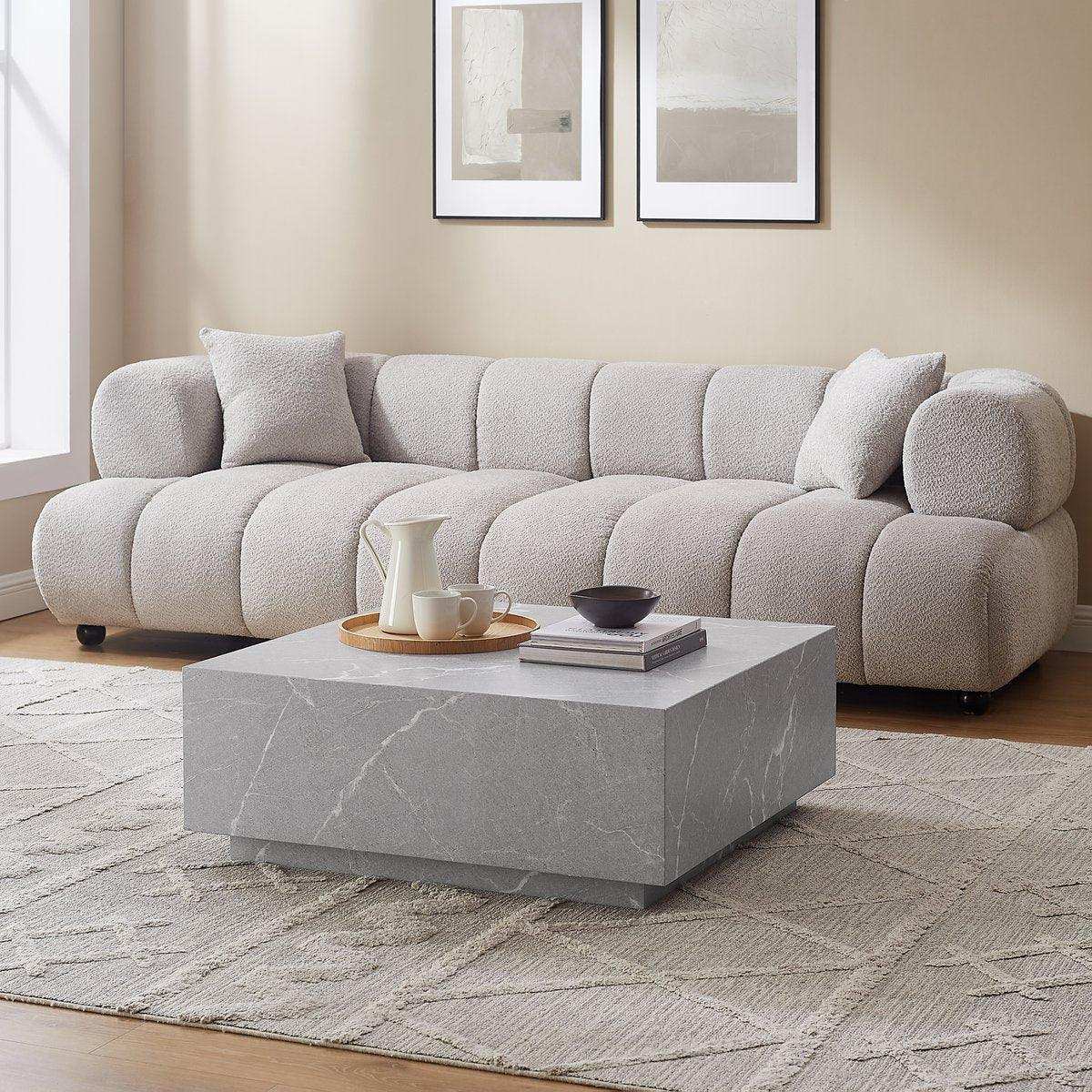 Couchtisch Grau 90x90 cm - HomeDesign Knaus