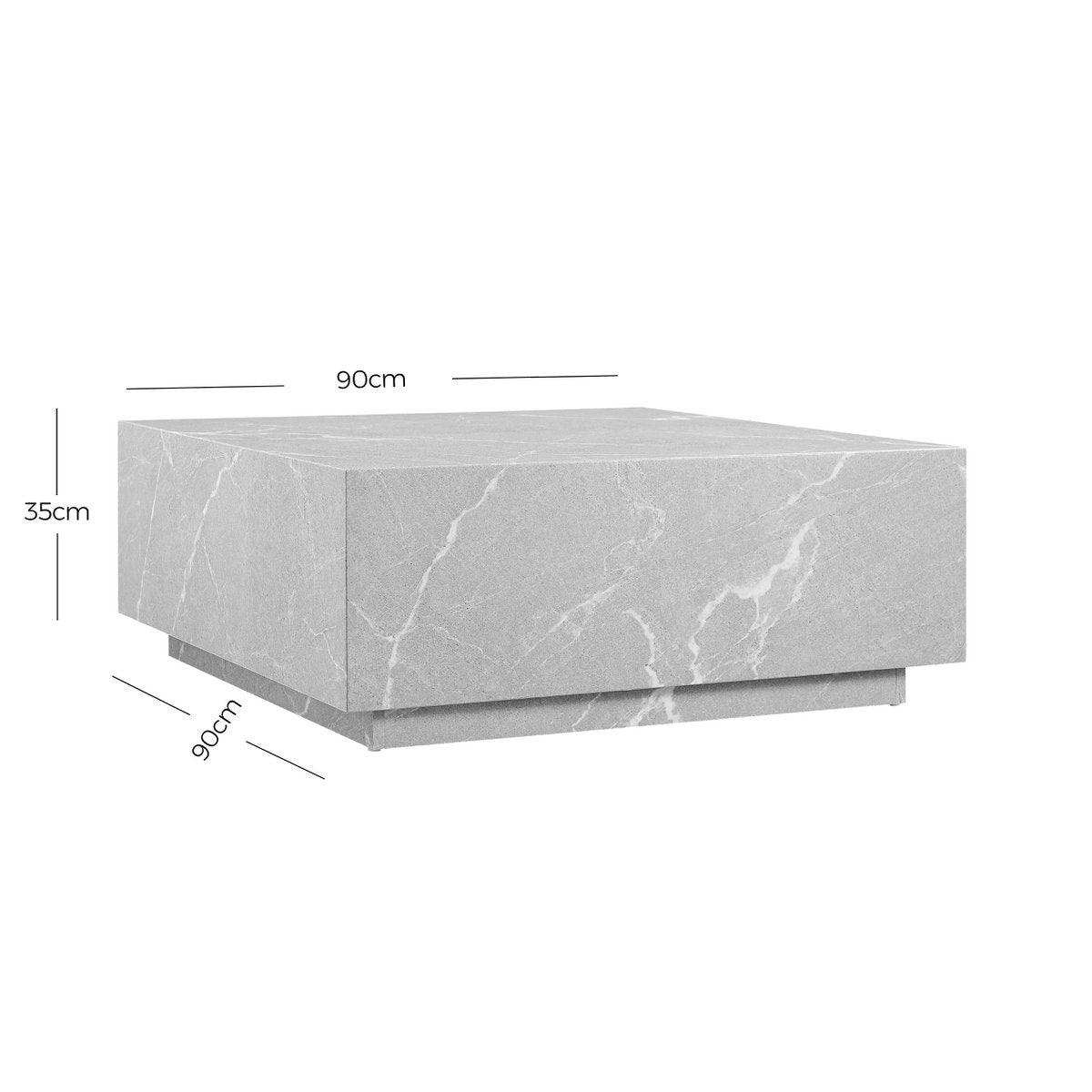 Couchtisch Grau 90x90 cm - HomeDesign Knaus