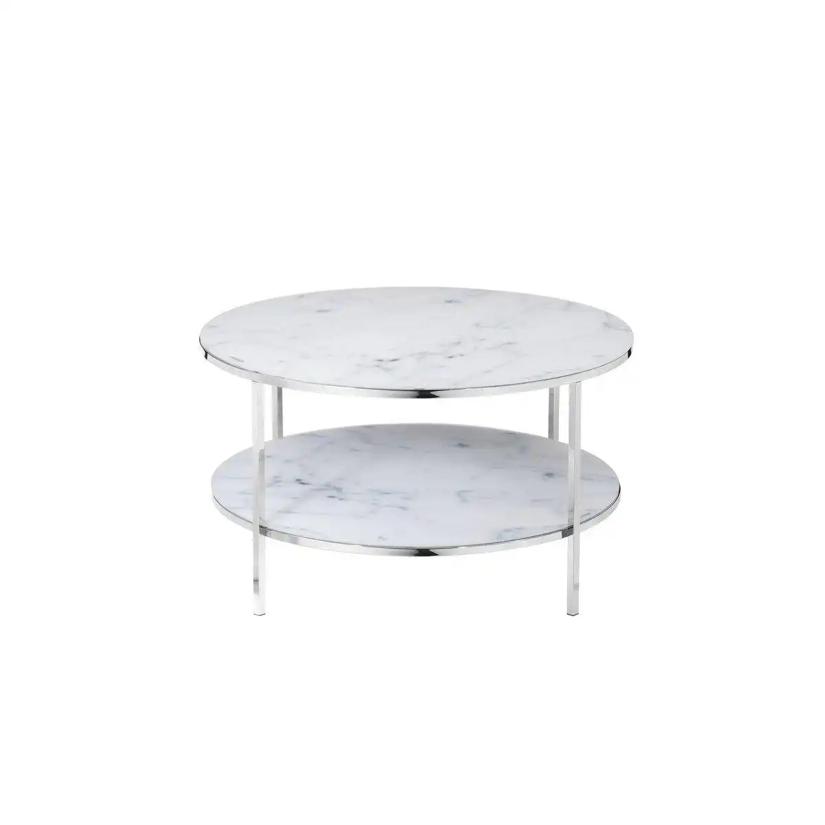 Couchtisch mit 2 Ablagen Ø 80 cm - HomeDesign Knaus