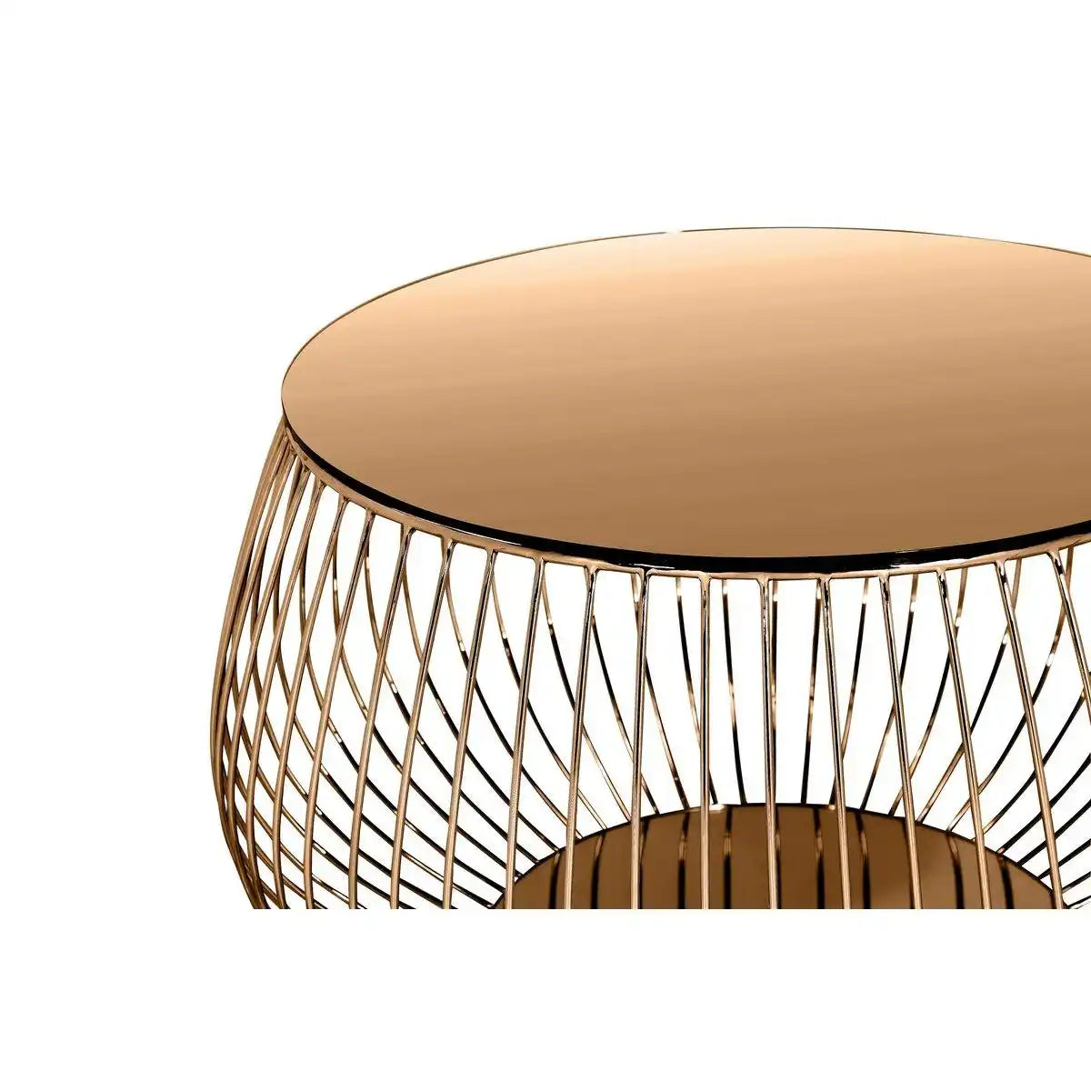 Couchtisch mit Metallkorb Ø 72 cm - HomeDesign Knaus