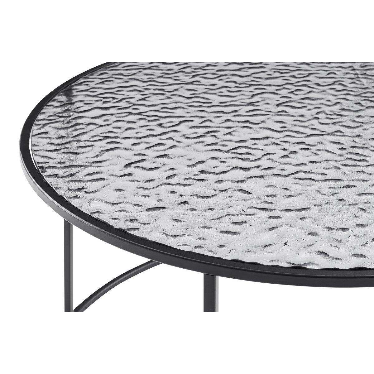 Couchtisch Ø 80 cm Schwarz - HomeDesign Knaus