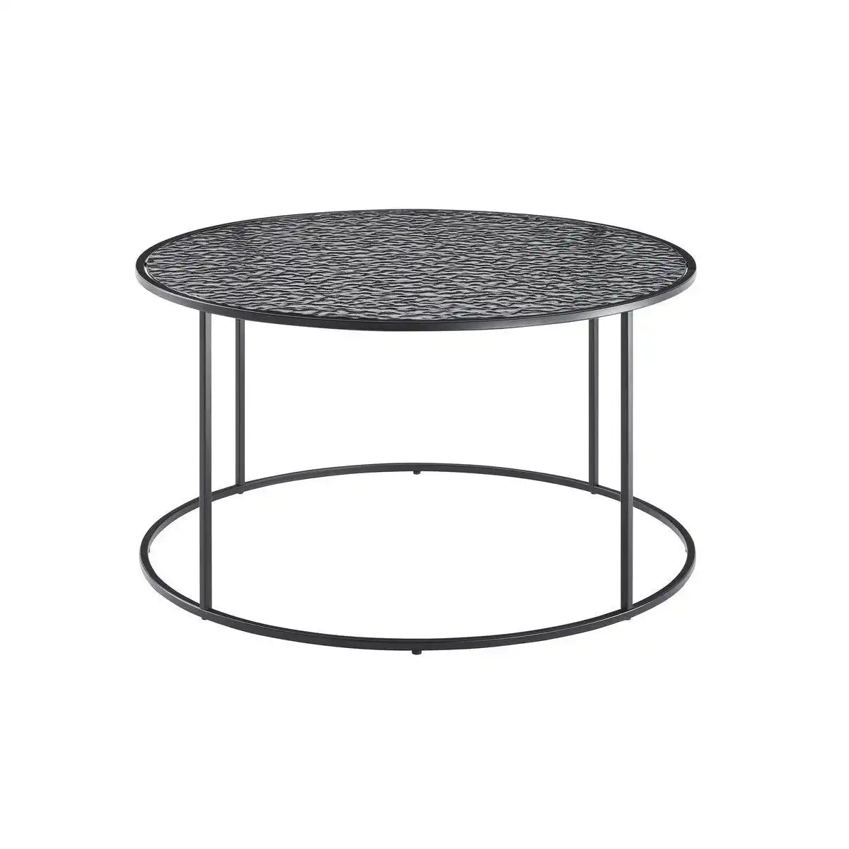 Couchtisch Ø 80 cm Schwarz - HomeDesign Knaus