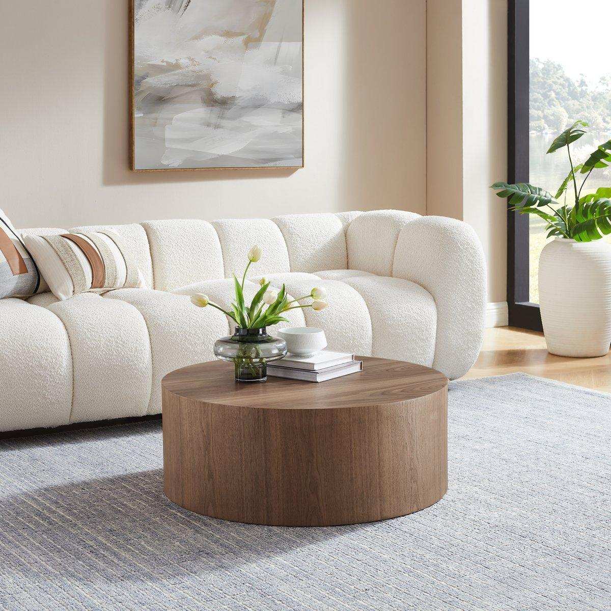Couchtisch Ø 80 cm Walnuss - HomeDesign Knaus