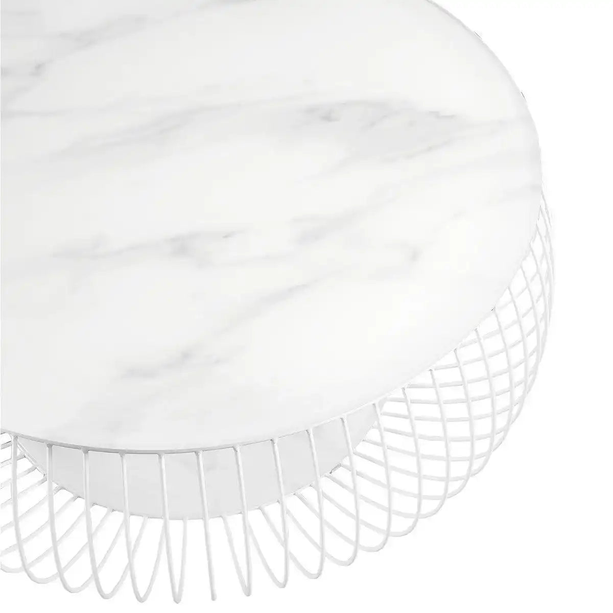 Couchtisch Ø 86 cm Weiß - HomeDesign Knaus
