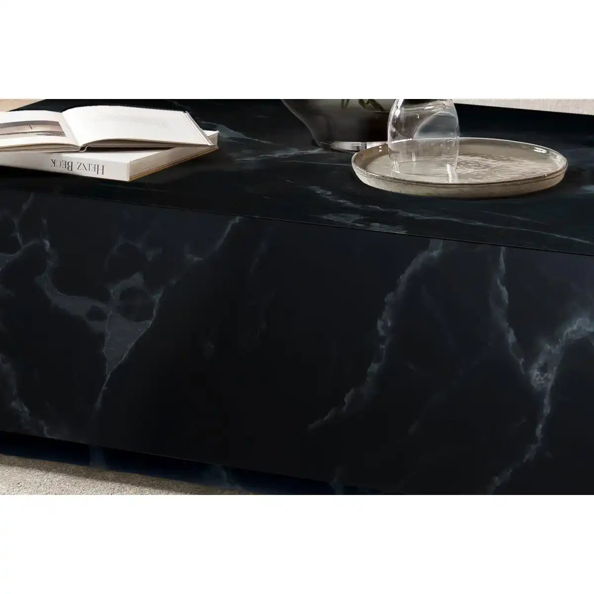 Couchtisch Schwarz, 120x75 cm - HomeDesign Knaus