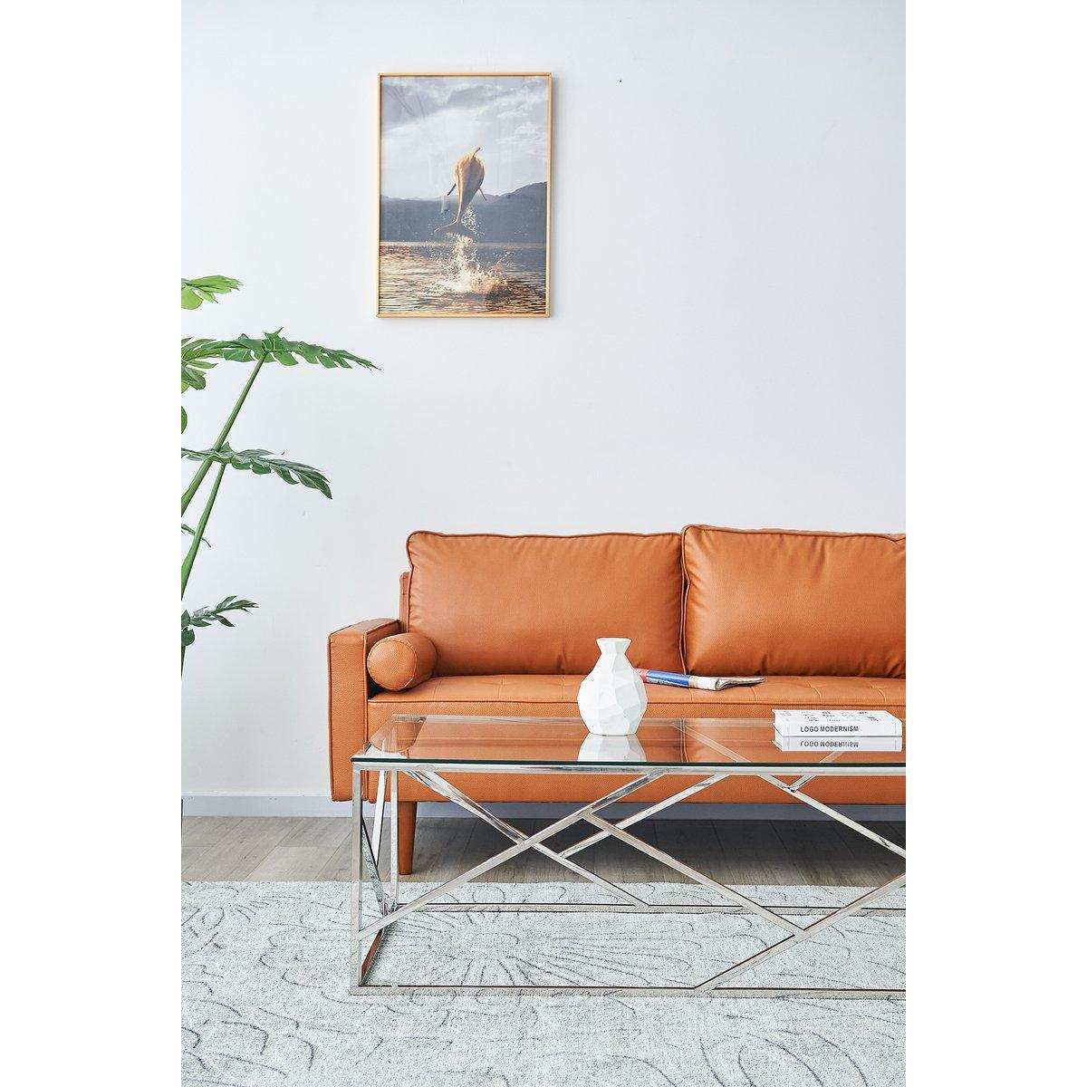 Couchtisch Silber 120x60 cm - HomeDesign Knaus