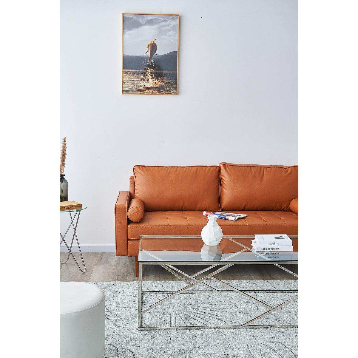 Couchtisch Silber 120x60 cm - HomeDesign Knaus