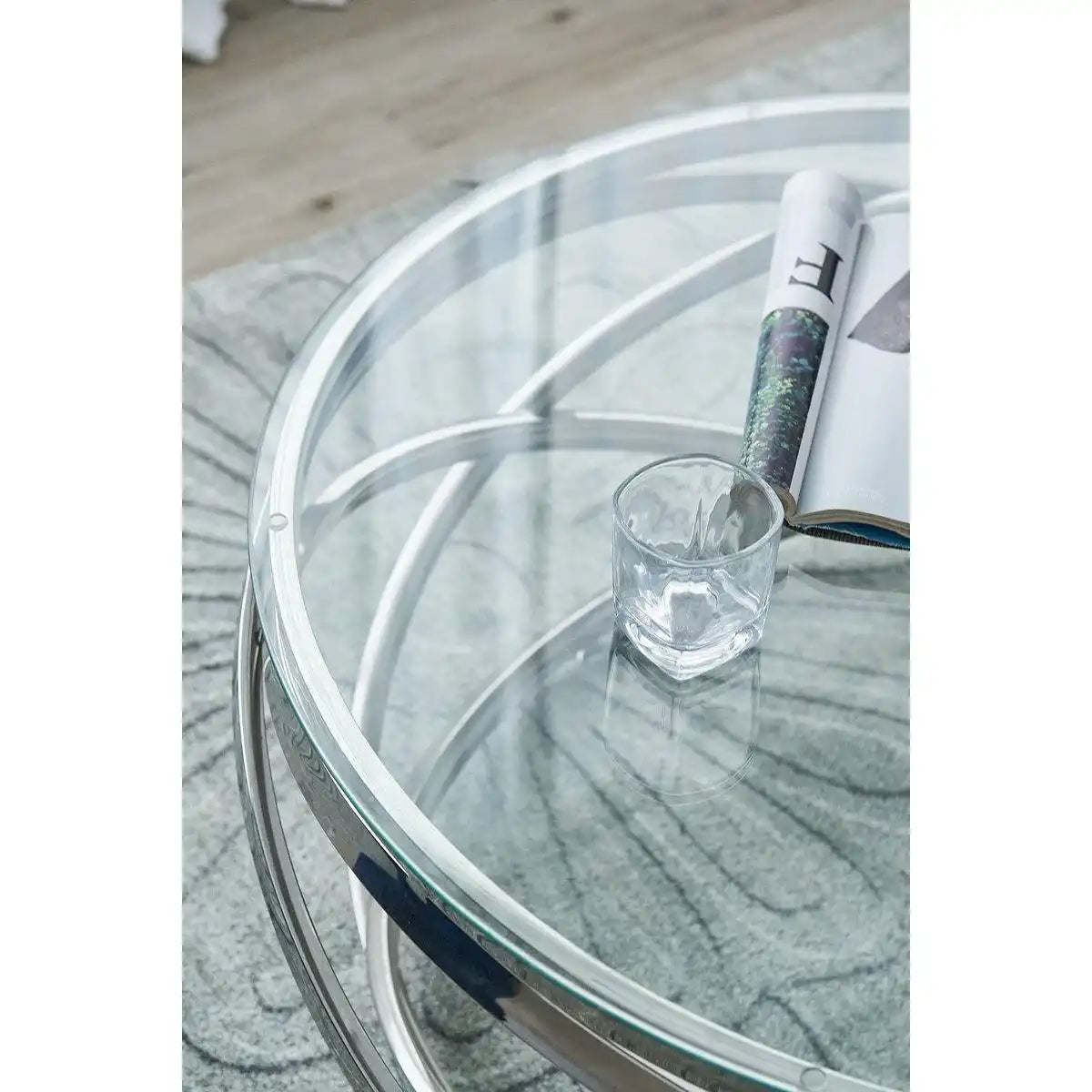 Couchtisch silber Ø 80 cm - HomeDesign Knaus
