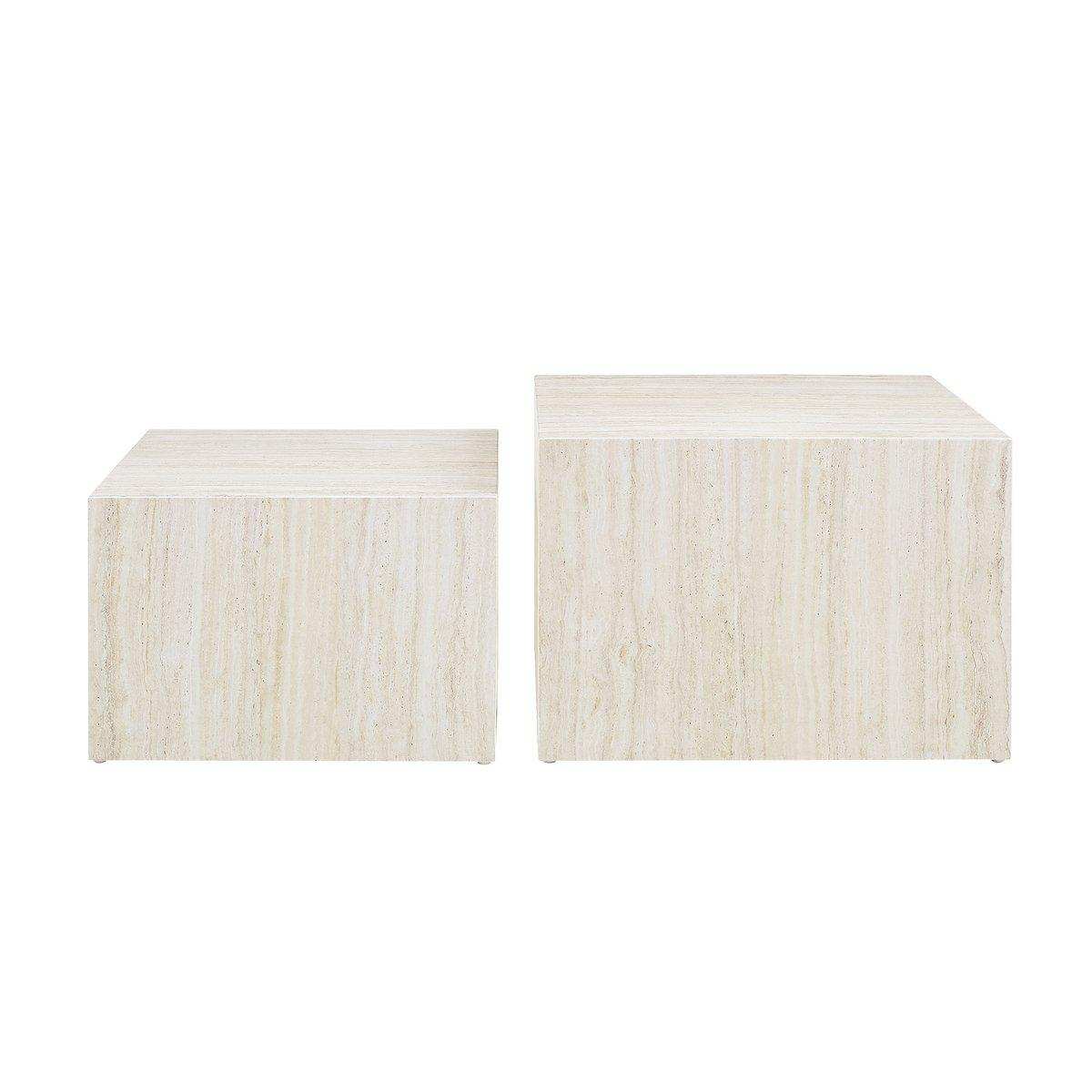 Couchtisch Travertin 2er Set - HomeDesign Knaus