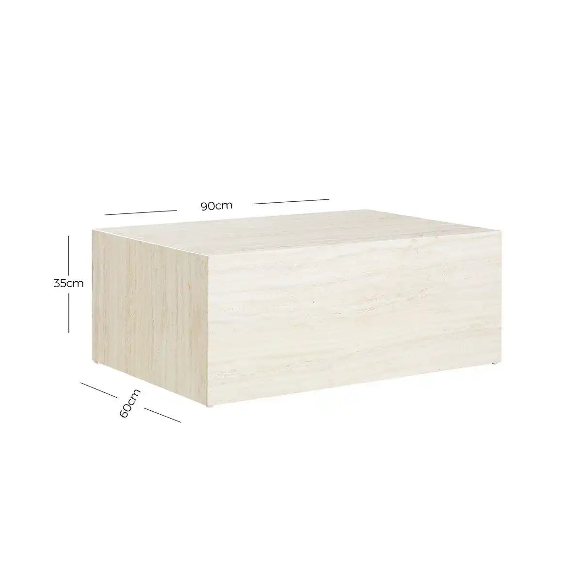 Couchtisch Travertin 90x60 cm - HomeDesign Knaus
