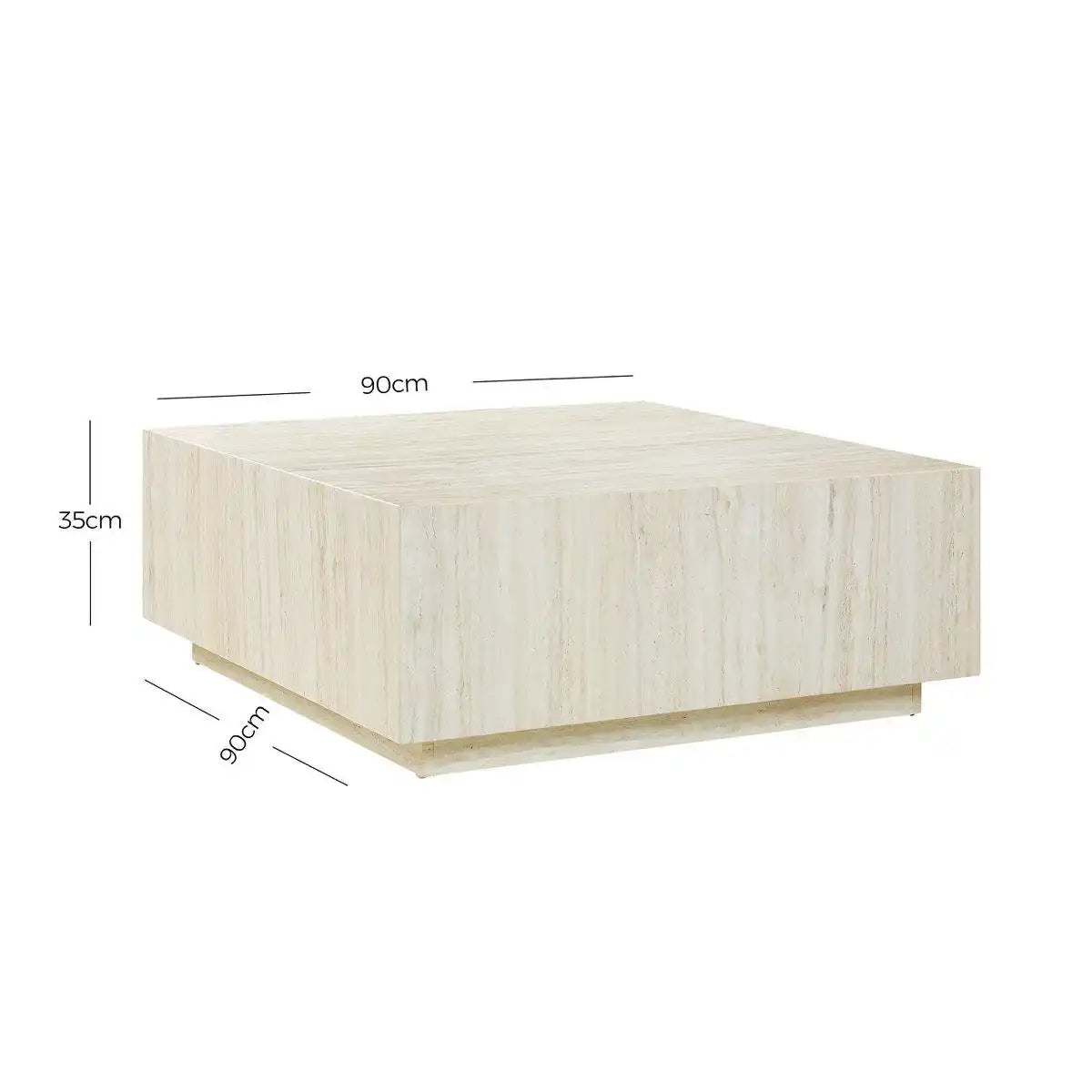 Couchtisch Travertin 90x90 cm - HomeDesign Knaus