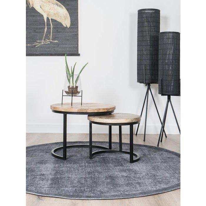 Couchtisch Vlojo Black - 2er Set - HomeDesign Knaus