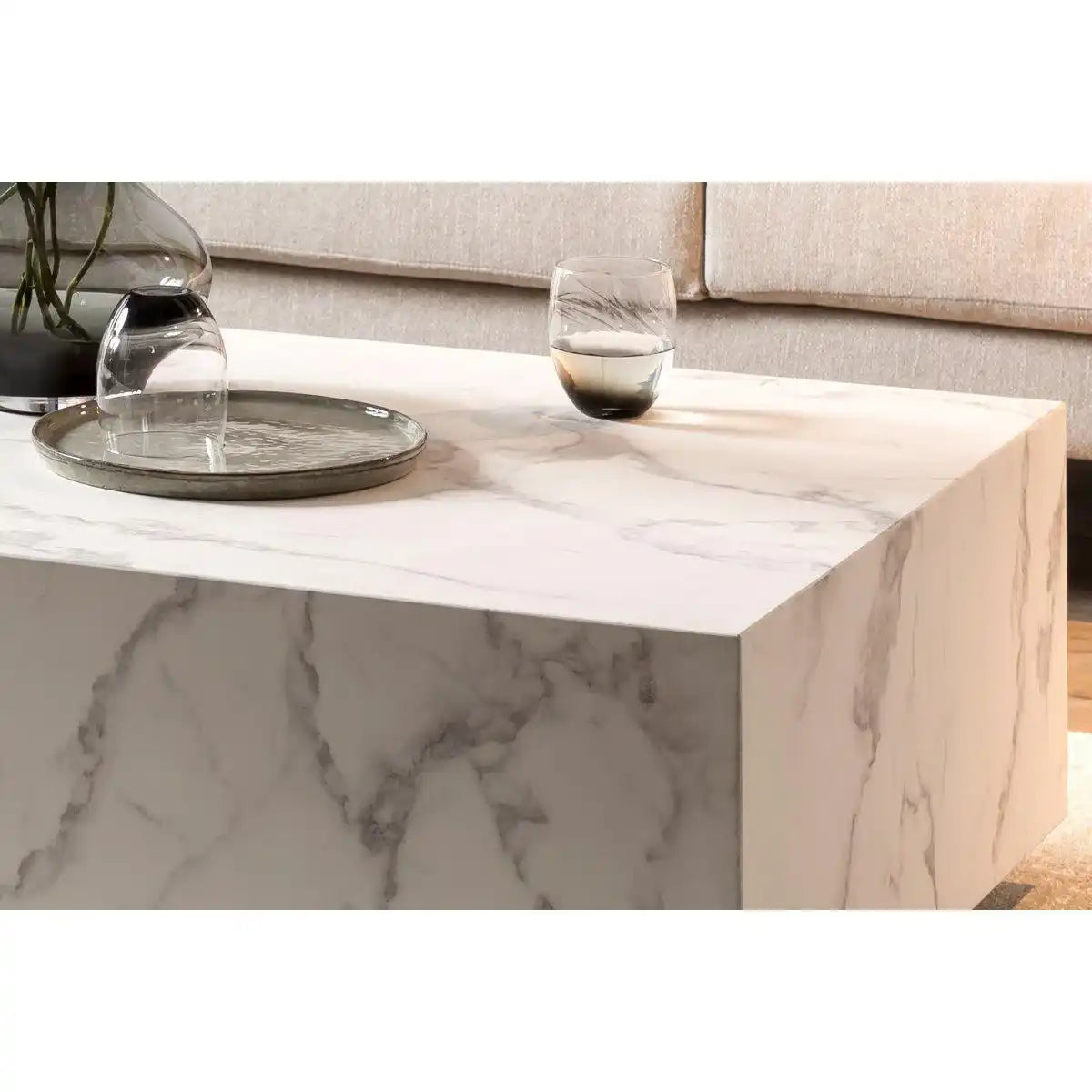 Couchtisch Weiß, 120x75 cm - HomeDesign Knaus