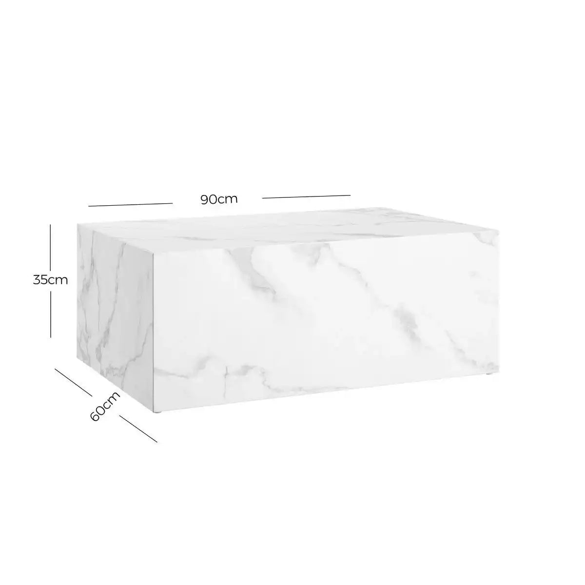 Couchtisch Weiß 90x60 cm - HomeDesign Knaus