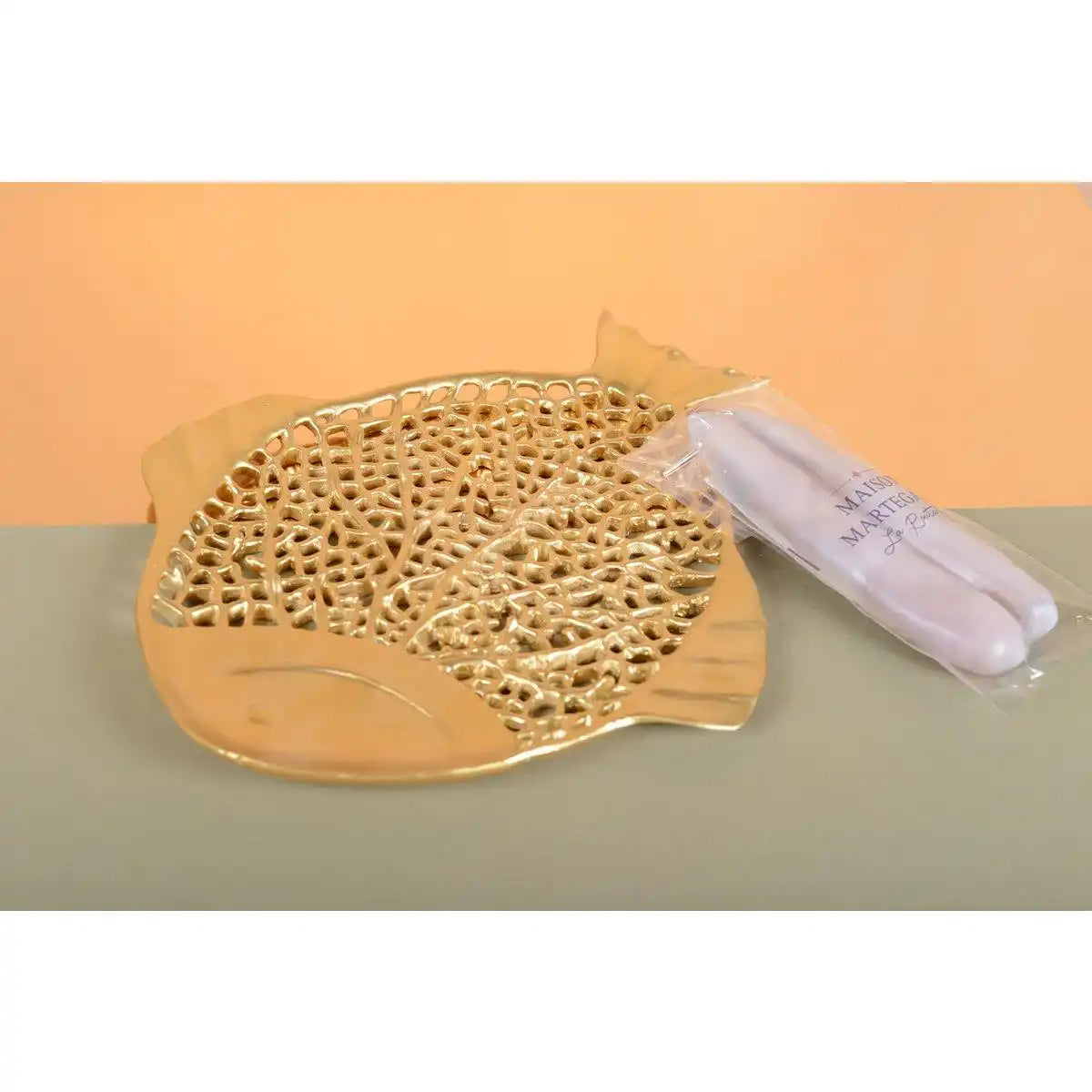 Coupé Decorative Poisson Dore 32x26x2cm - HomeDesign Knaus
