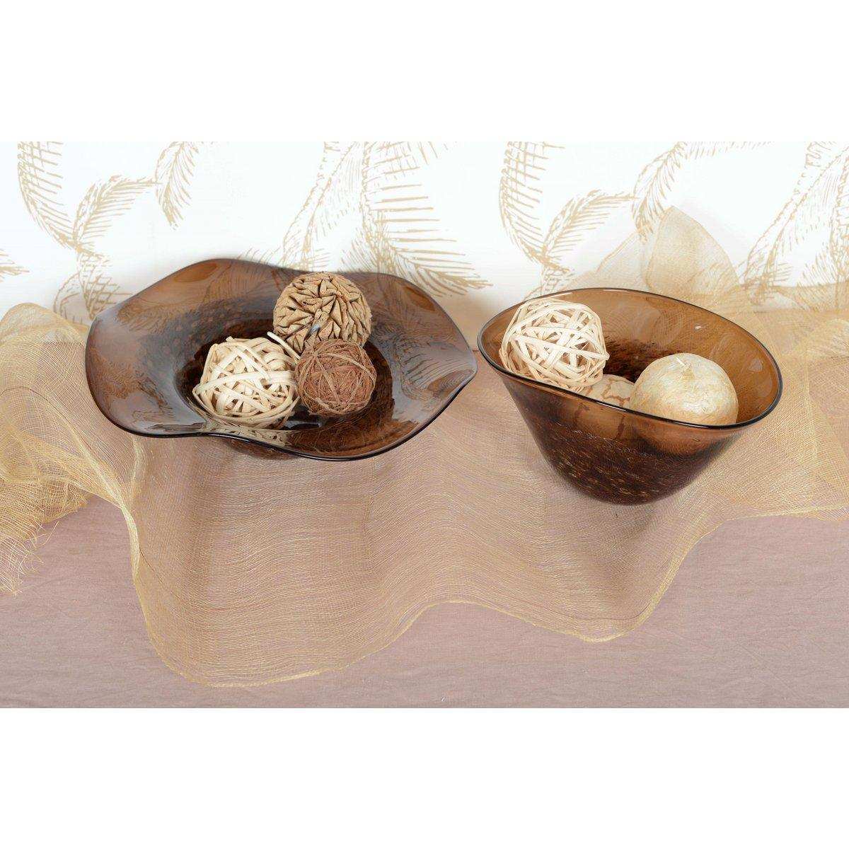 COUPE DEKORATIVES MARRON 29X21X17CM - HomeDesign Knaus