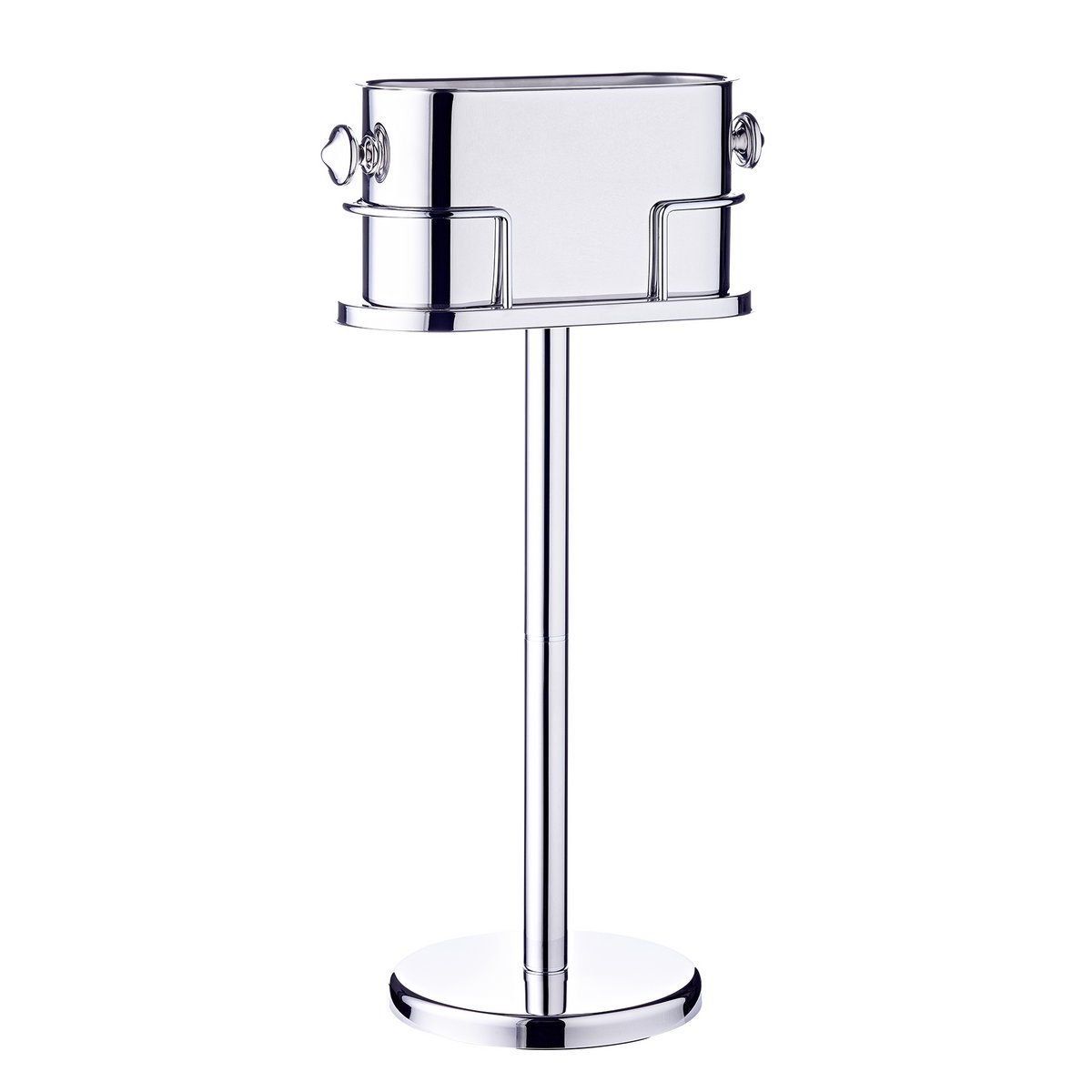 Weinkühler Leo (Höhe 79 cm) auf Ständer, Edelstahl hochglanzpoliert