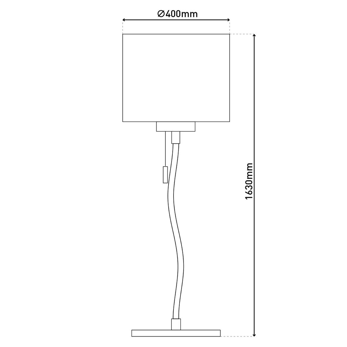 LED Stehleuchte "AURELIA" aus Metall und Kunststoff in weiß mit fest verbauten LEDs, 163 cm hoch, Beleuchtung für Wohnzimmer, Esszimmer oder Büro