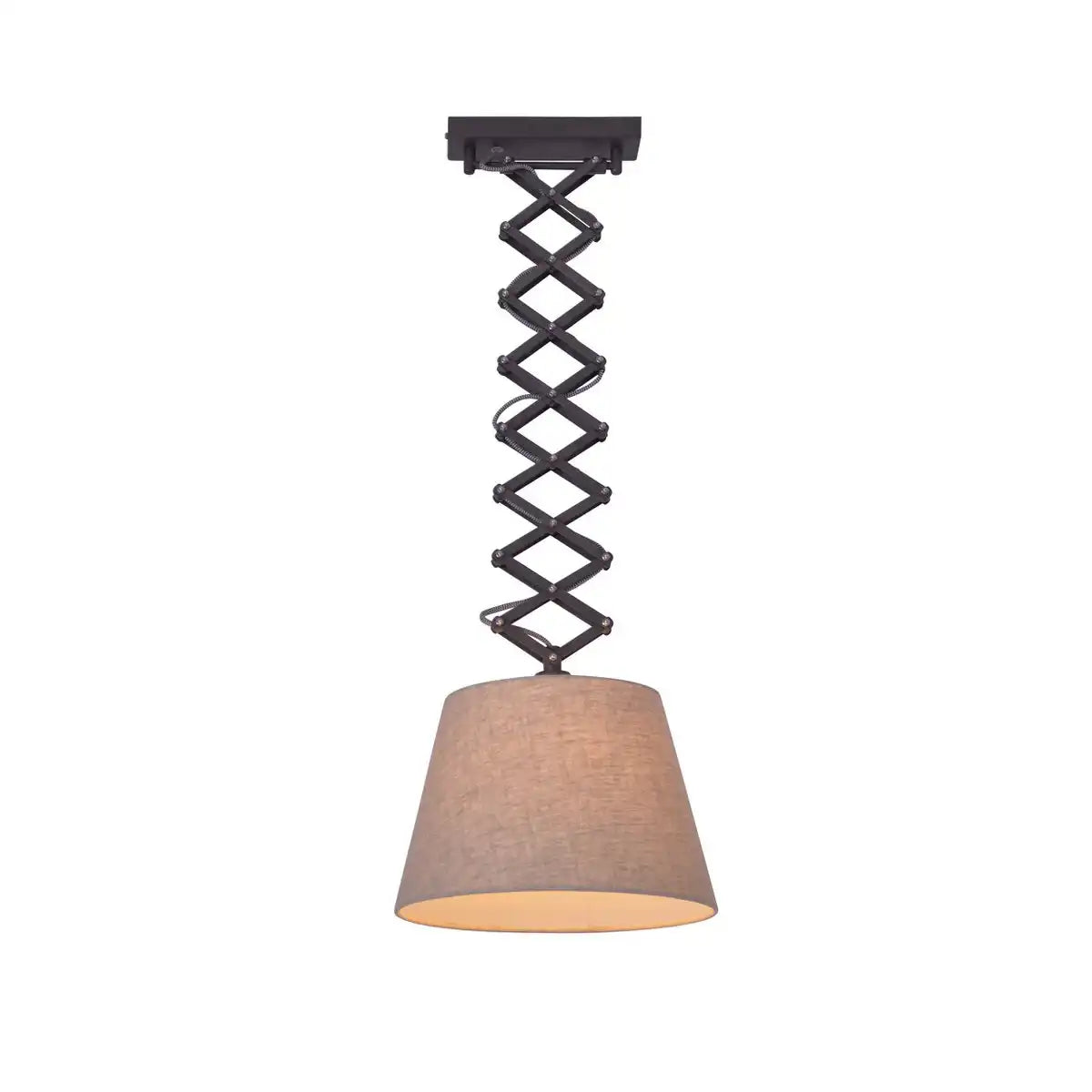 Scheren-Pendelleuchte "Adrienne" max. h: 120cm natur