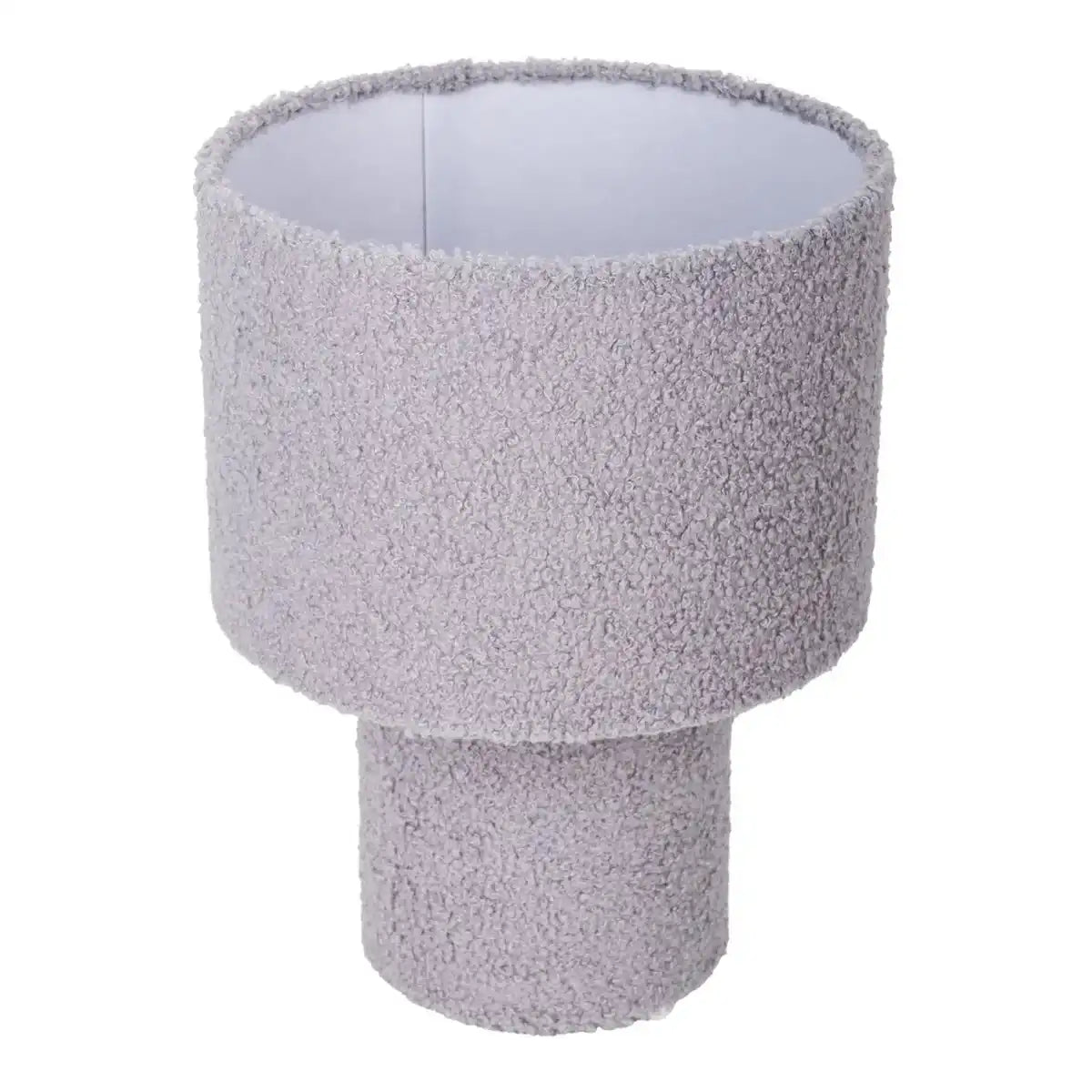 Tischleuchte "FLUFFY" mit Textilschirm und -fuß in Grün, E27, ca. 31 cm hoch