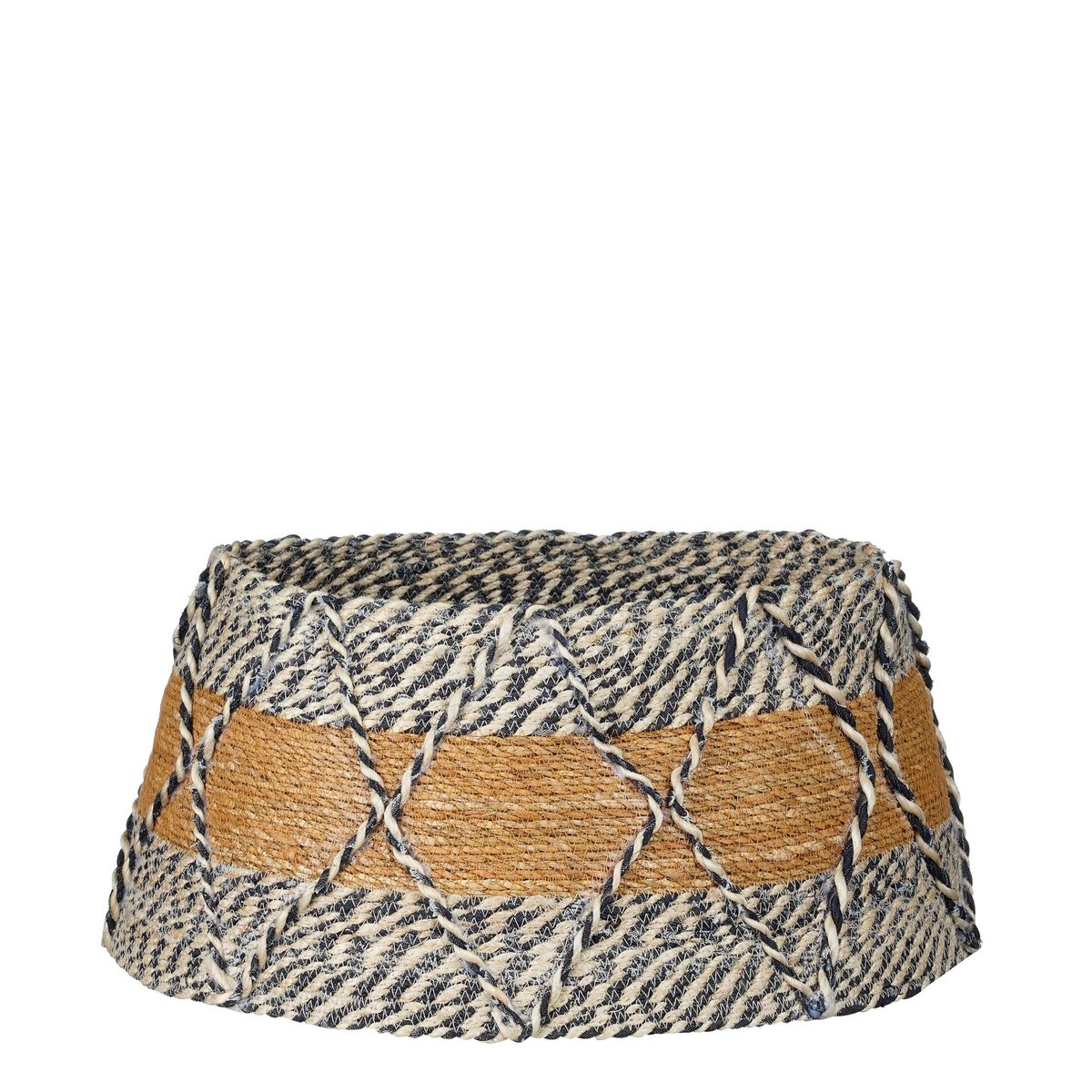 Weihnachtsbaumrock - H26 x Ø50 cm - Seegras - Blau