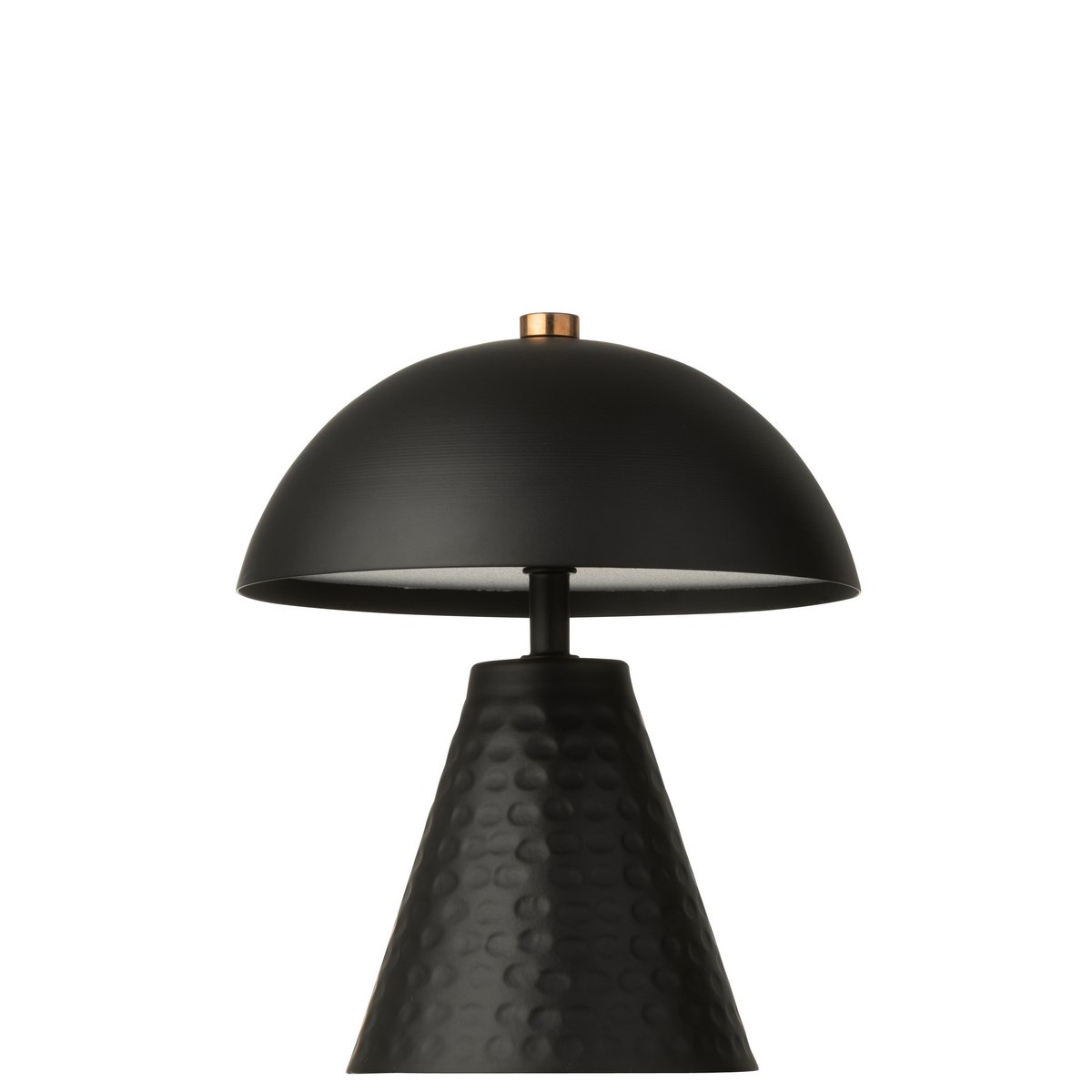 J-Line Tischlampe Pilz Eisen schwarz