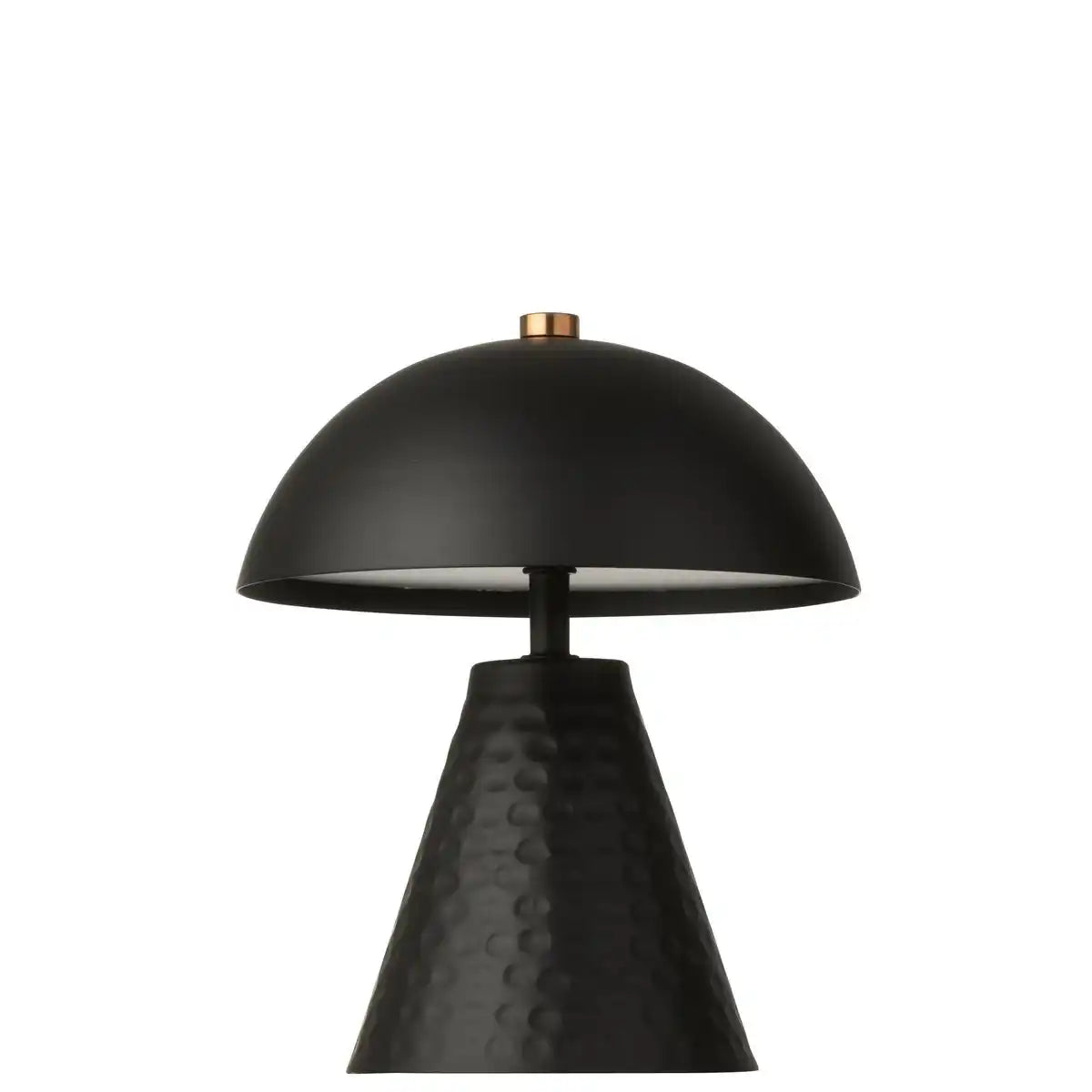 J-Line Tischlampe Pilz Eisen schwarz