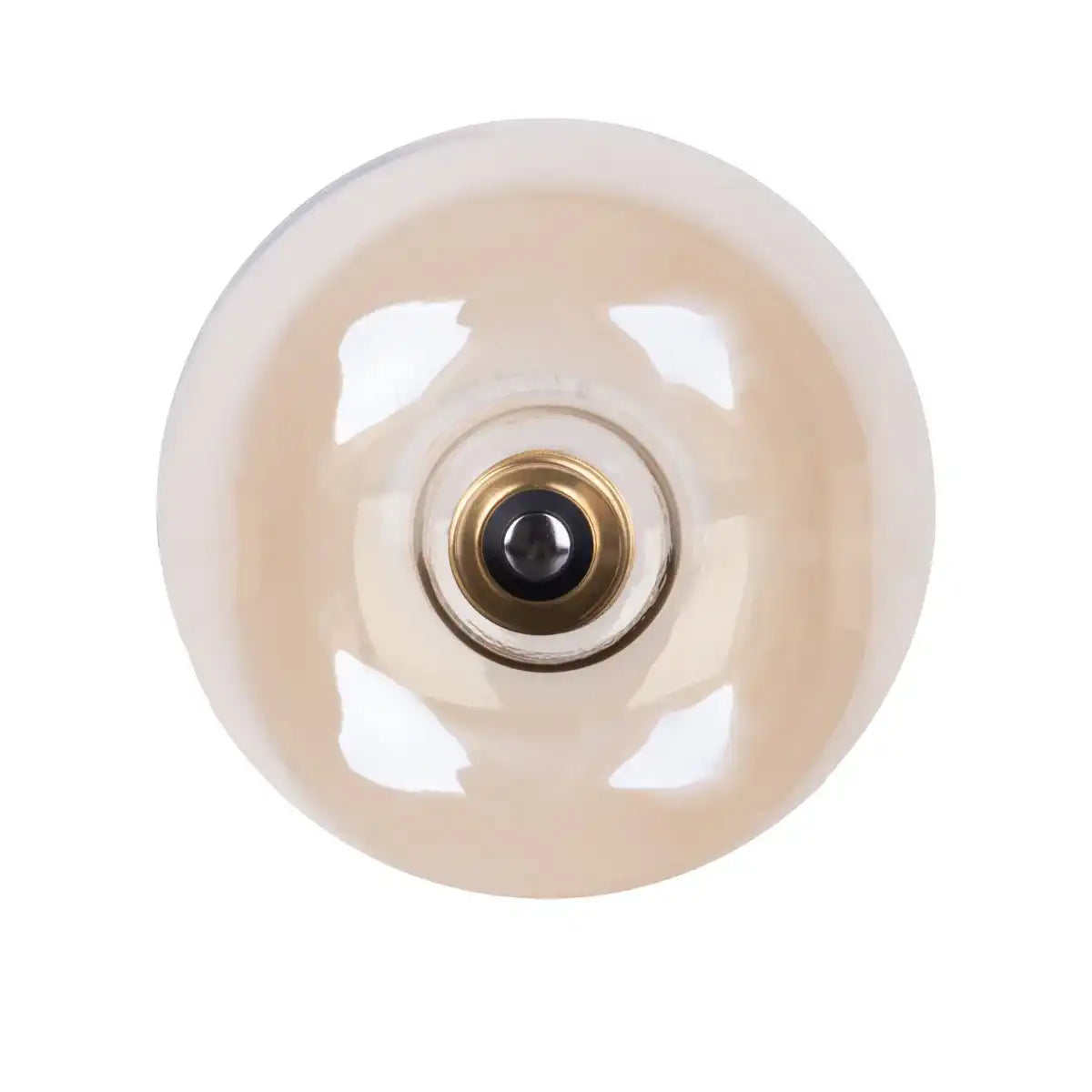 2er-Set LED Leuchtmittel E27-Fassung, 5 Watt Ø 12,5cm, Metall und Glas, amber