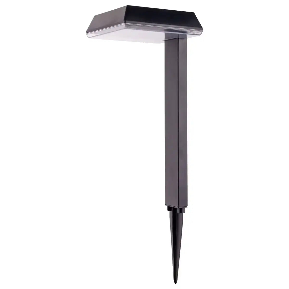 Solar-Dekoerdspieß "SIGI", 79 cm hoch, Kunststoff, schwarz, integrierte LEDs, warmweiß