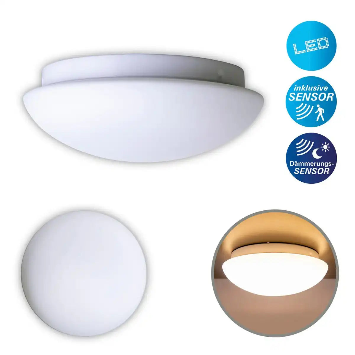 LED Deckenleuchte mit Sensor "BERGEN"